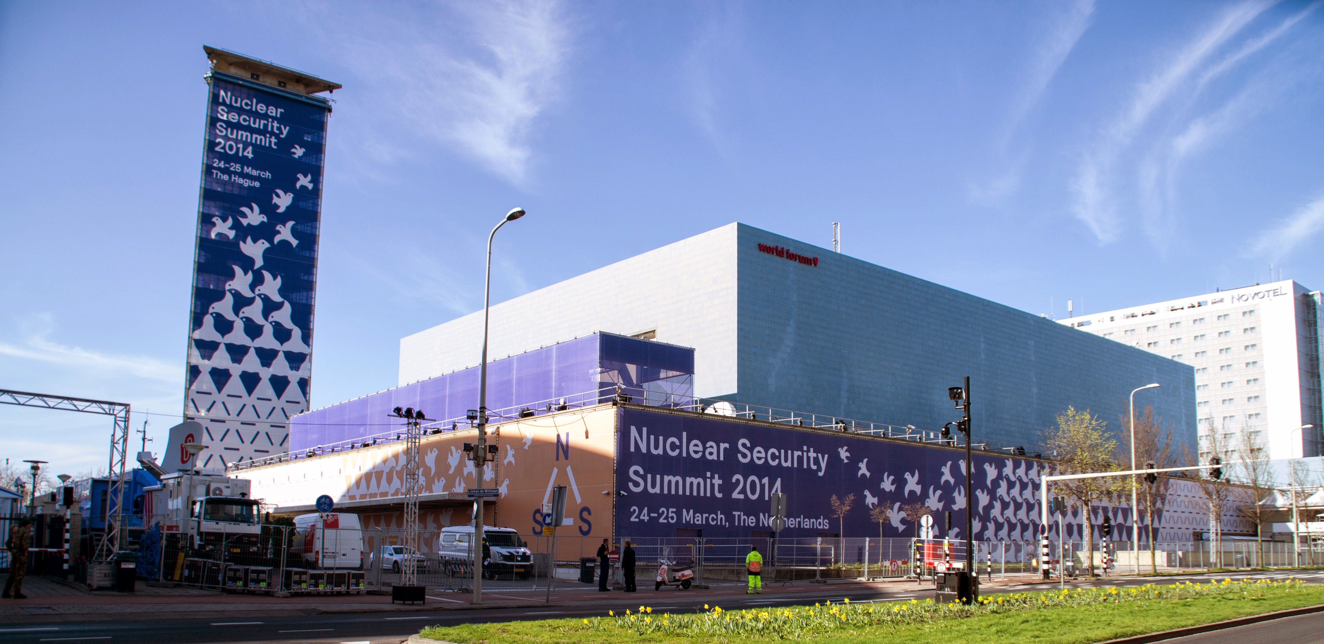 The World Forum Convention Center during the 2014 Nuclear Security Summit.