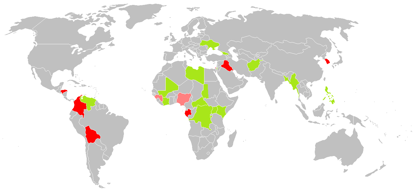 w:en:International Criminal Court investigations. Updated to March 2022