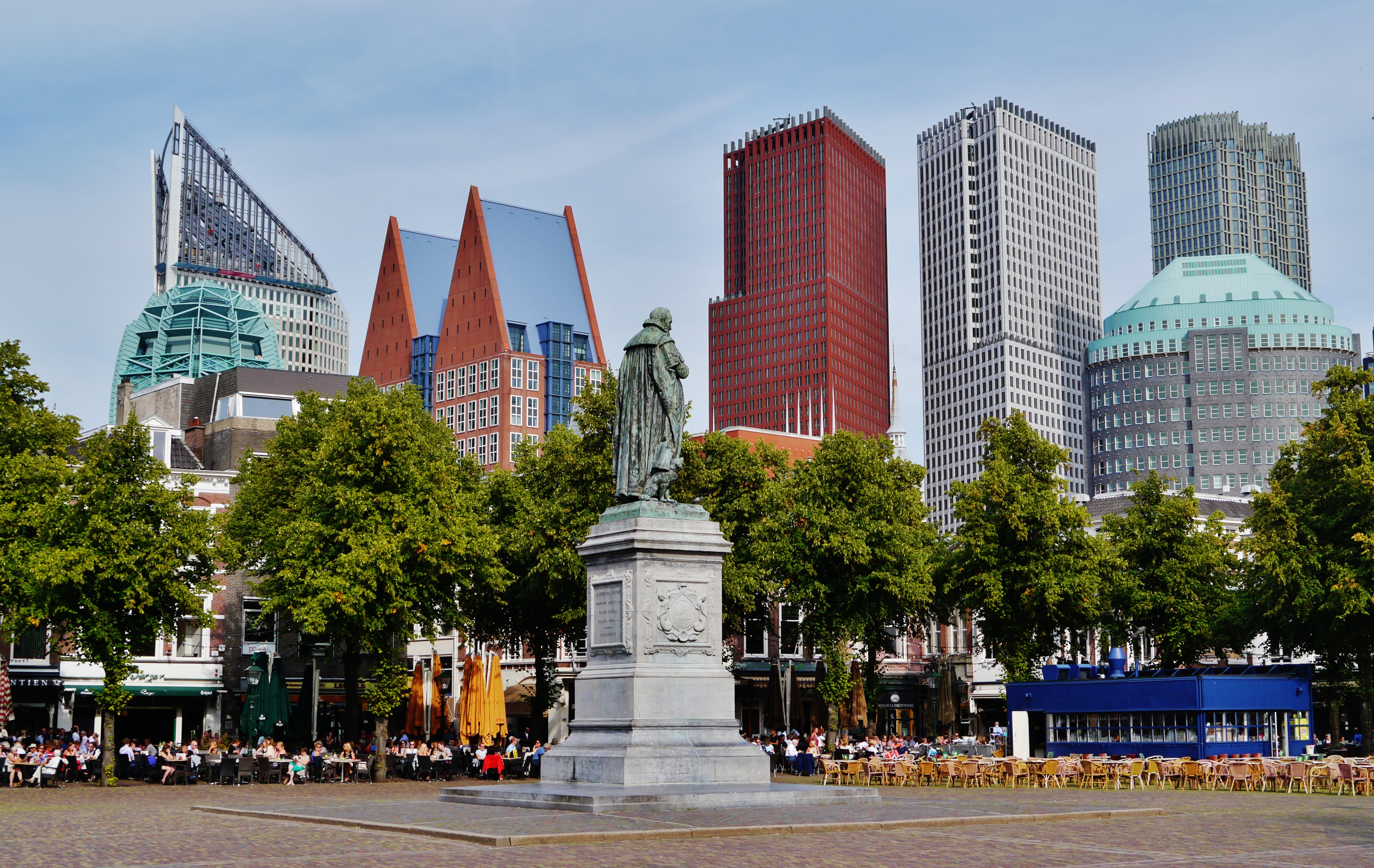 Skyscapers in/Skyline of The Hague, Province of South Holland, Netherlands