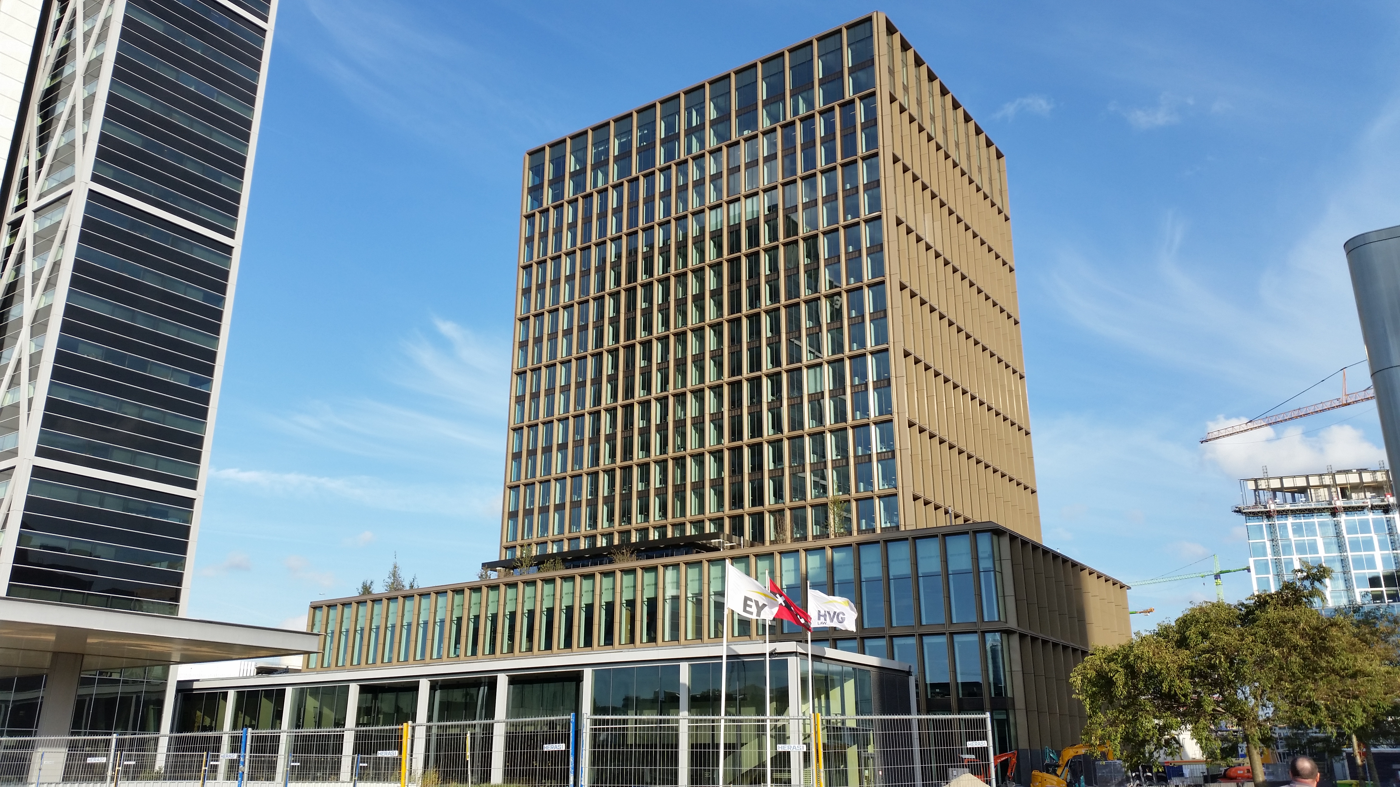 Vivaldi building, the headquarters of the European Medicines Agency, shortly before completion.