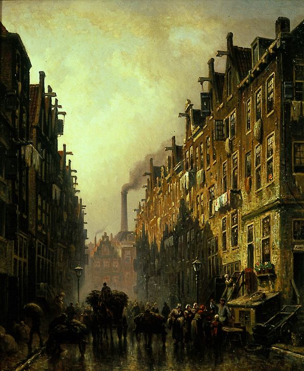 Eduard Alexander Hilverdink - Jodenbuurt in Amsterdam.jpg