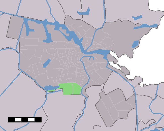 Location of neighbourhoods/districts in Amsterdam