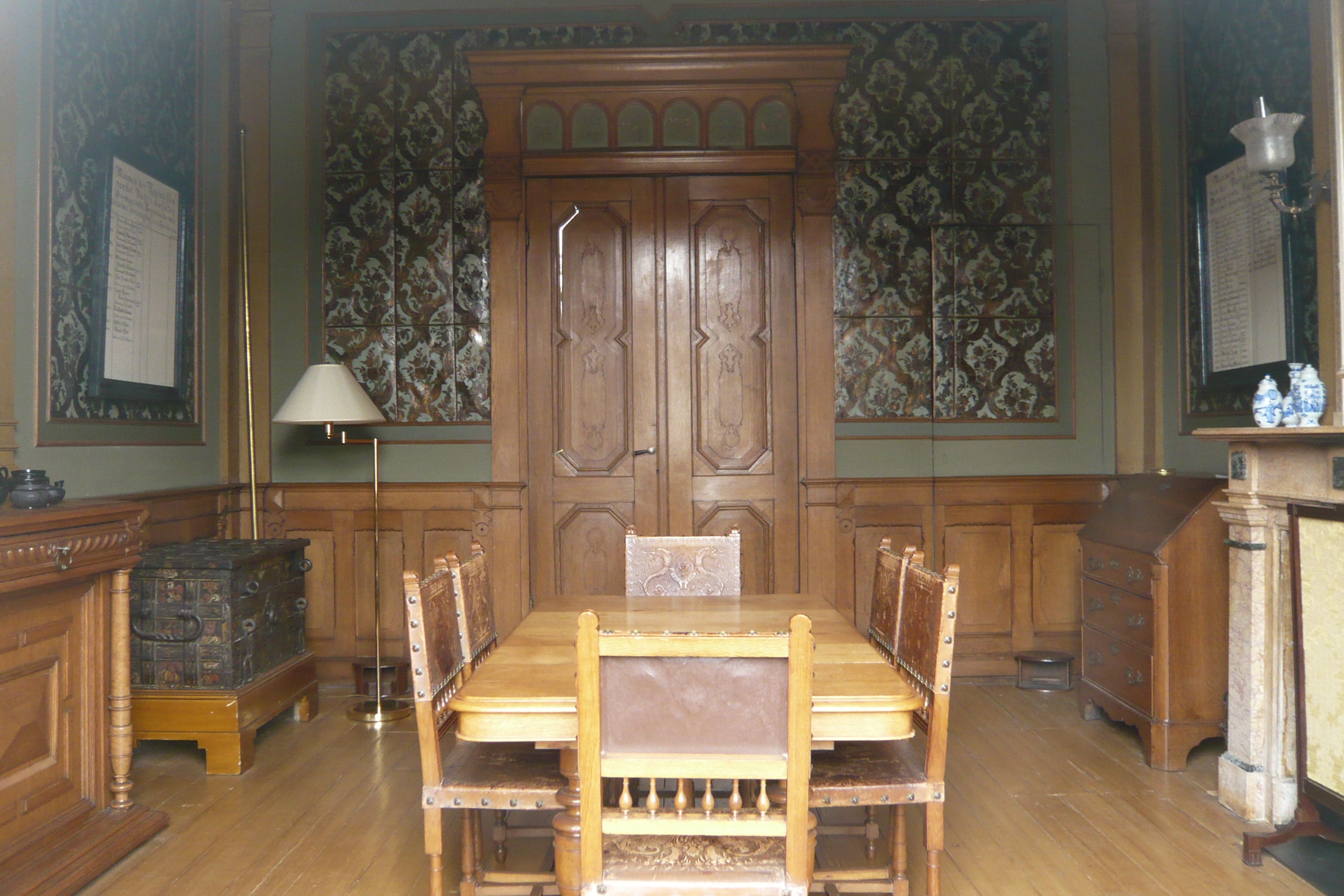 Regent's room of Zuiderhofje on the Zuiderstraat, Haarlem, the Netherlands