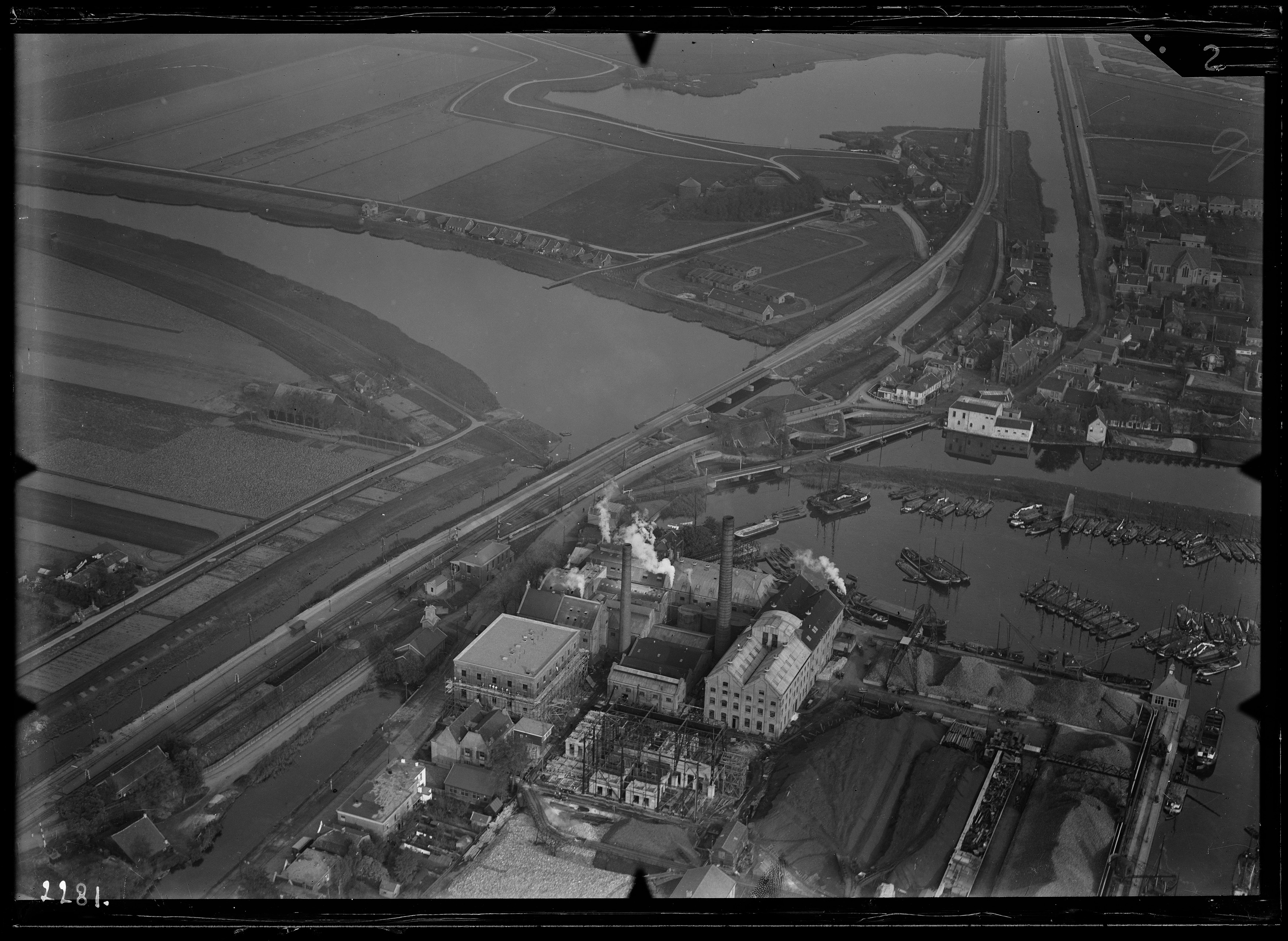Aerial photograph of Halfweg, The Netherlands