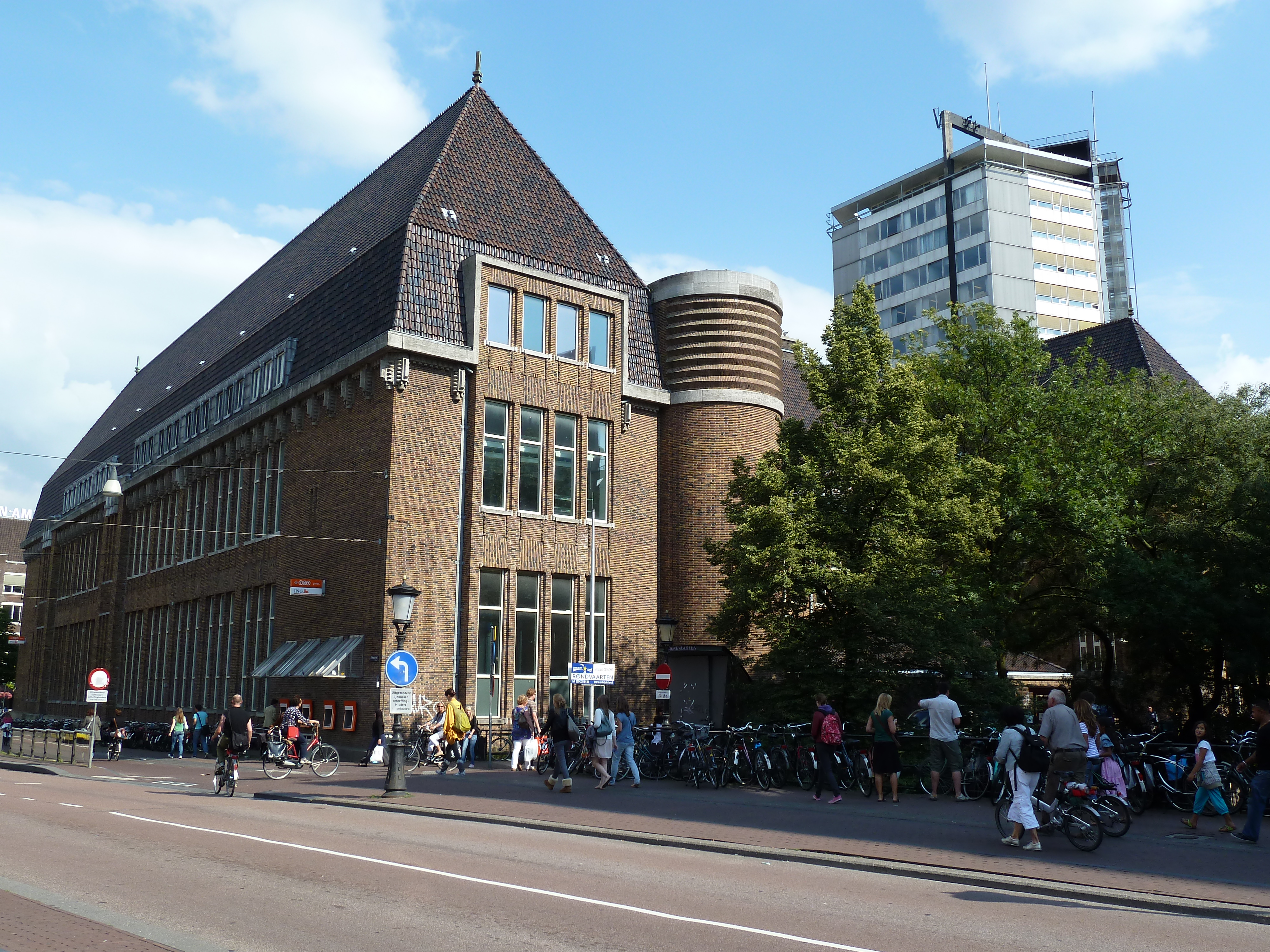 Back side of main post office in Utrecht, NL. Front is at Neude, back at Oudegracht.