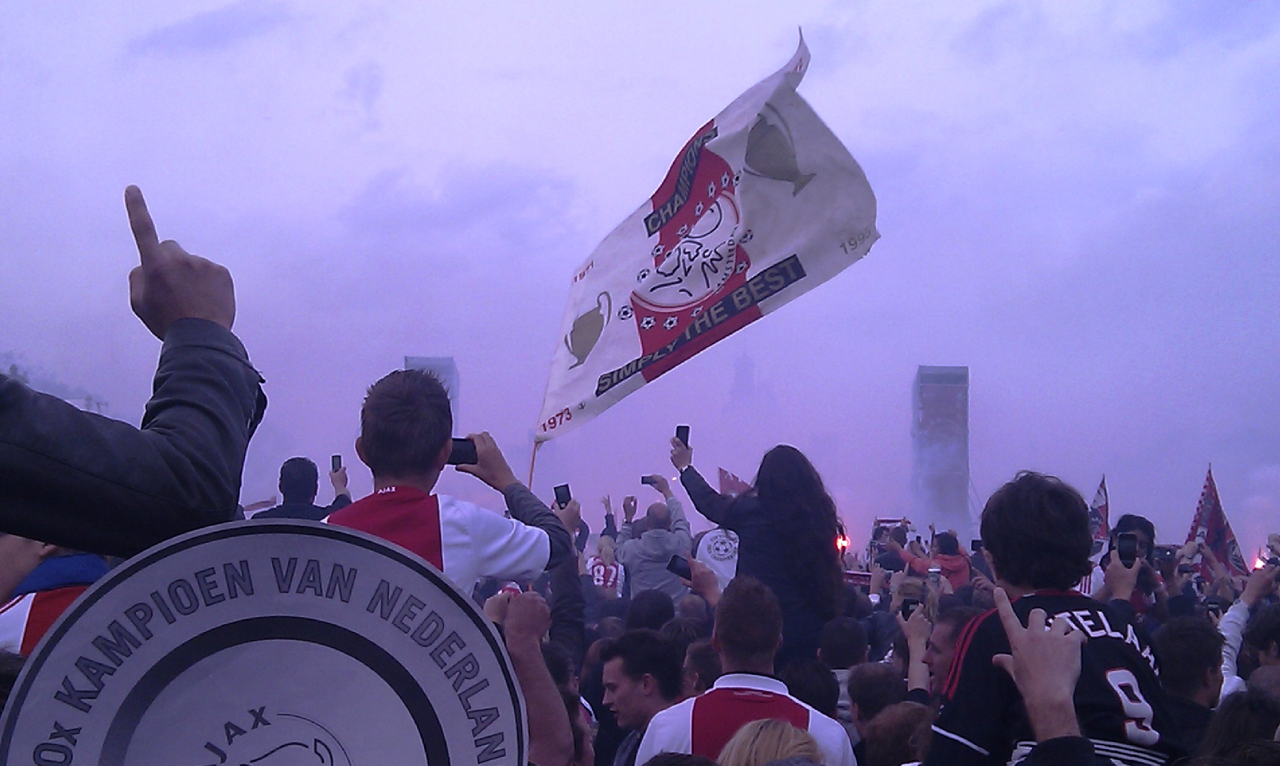 Kampioensfeest van AFC Ajax op 15 mei 2011.