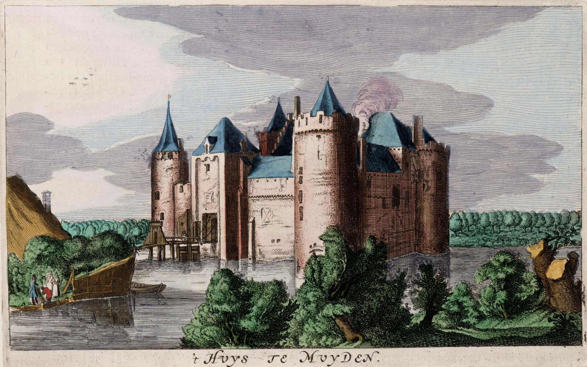 The castle Muiderslot, near Muiden, the Netherlands.