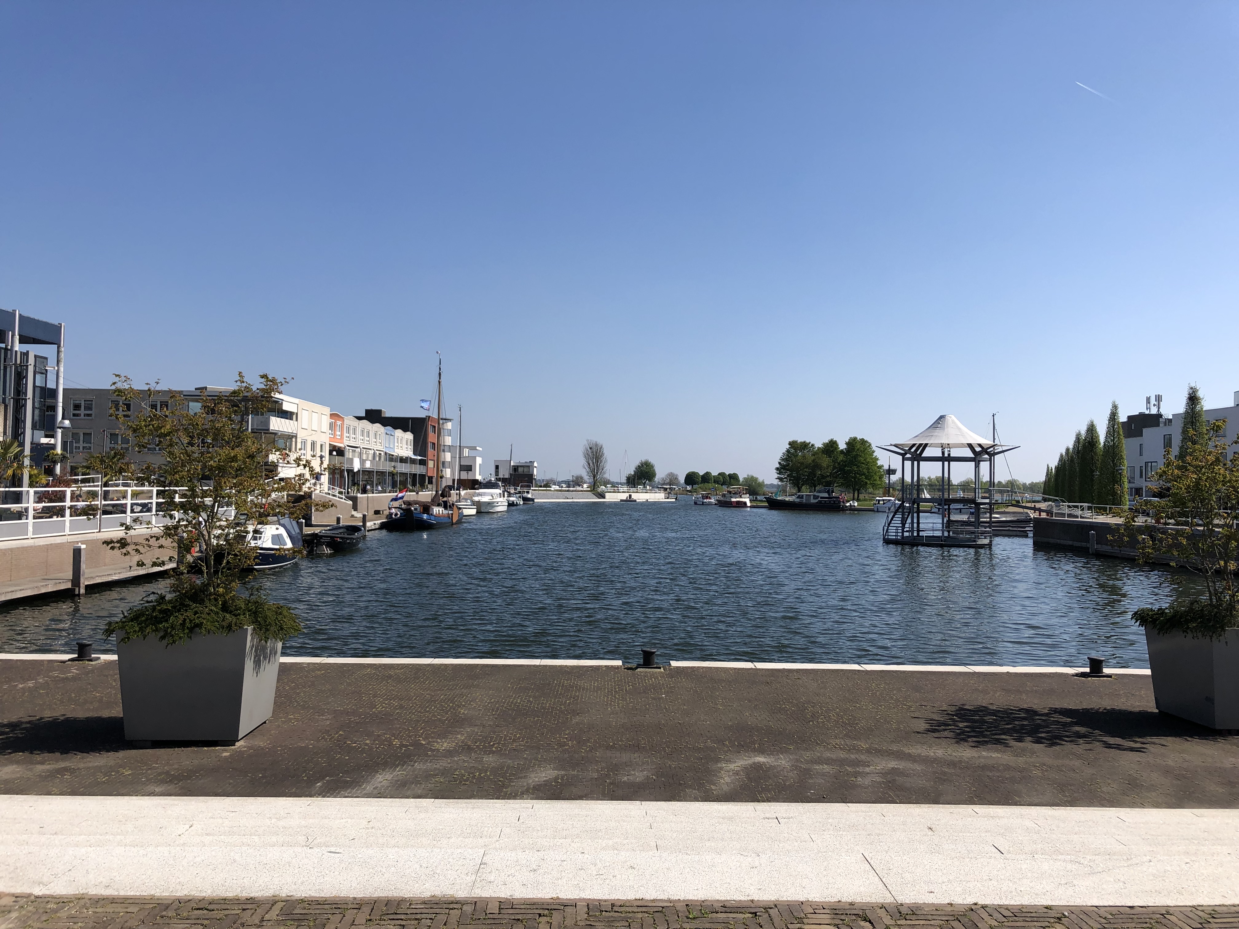 Small harbour in the Dutch village of Zeewolde (Flevoland)