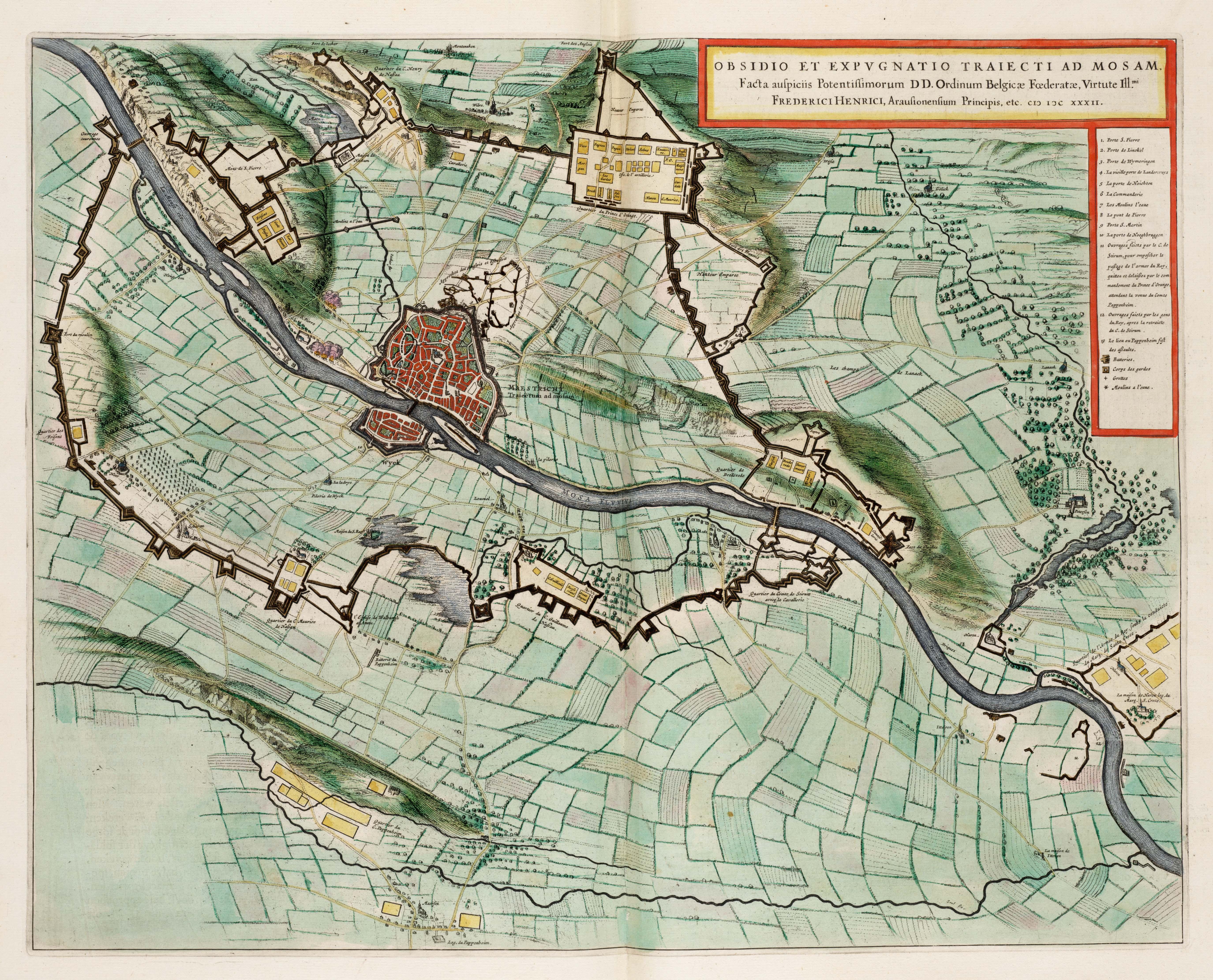 Siege and capture of Maastricht by Frederick Henry in 1632
