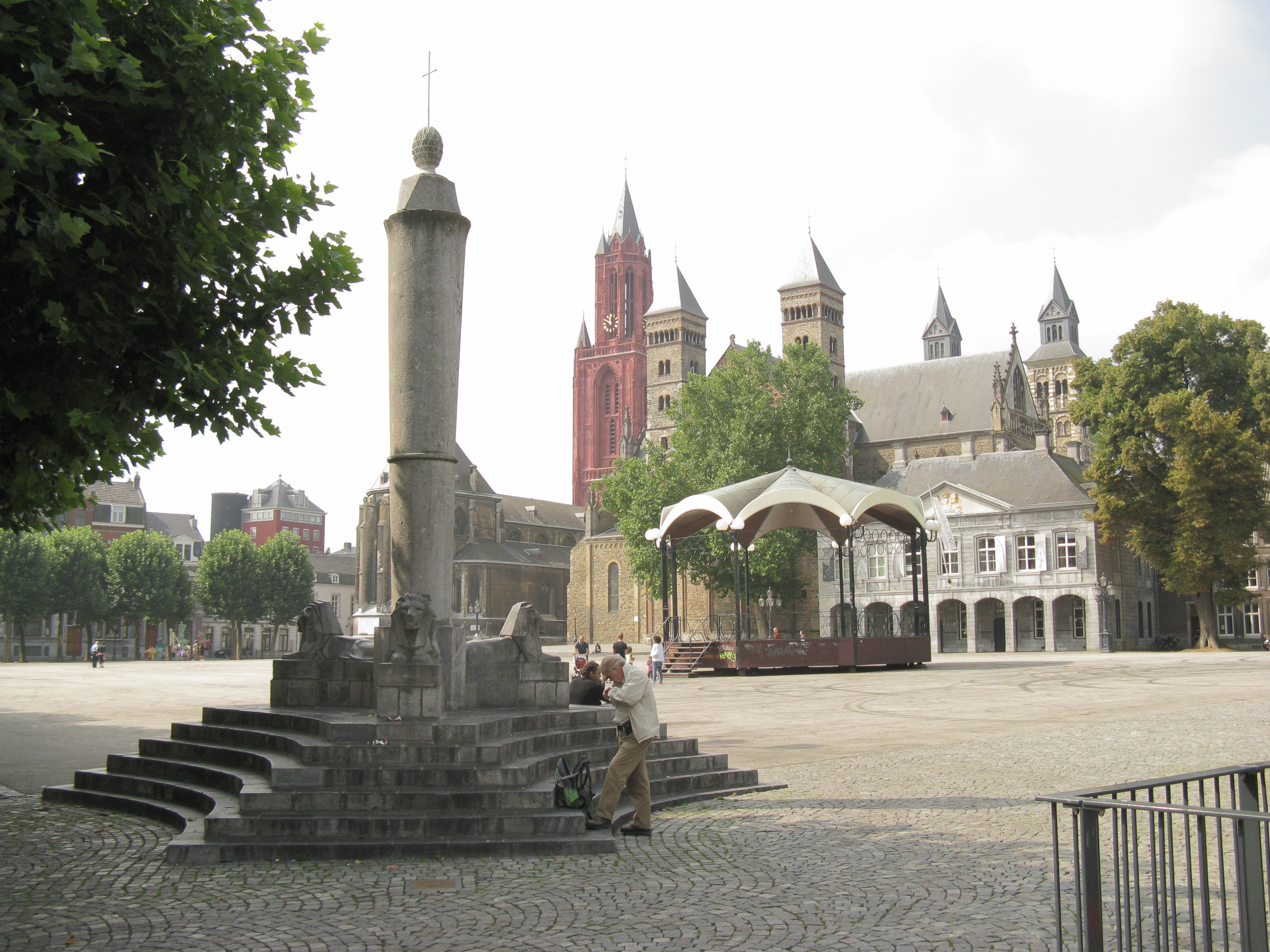 View from the northeast of the Vrijthof in Maastricht, The Netherlands