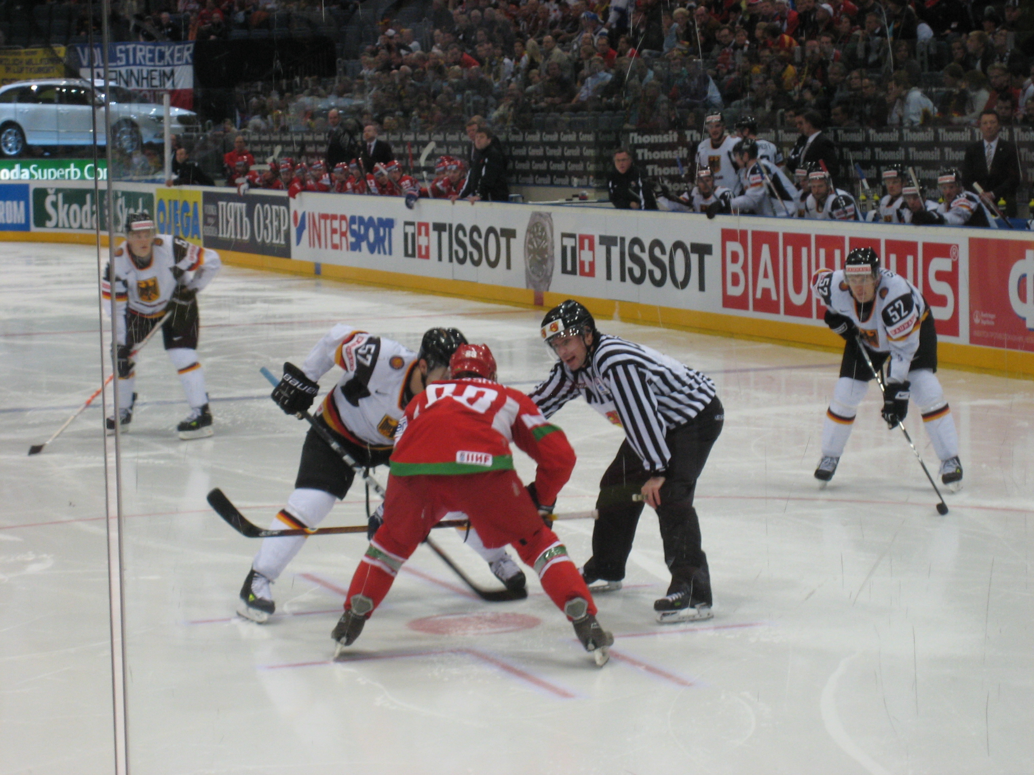 Germany - Belarus match, 2010 IIHF World Championship.