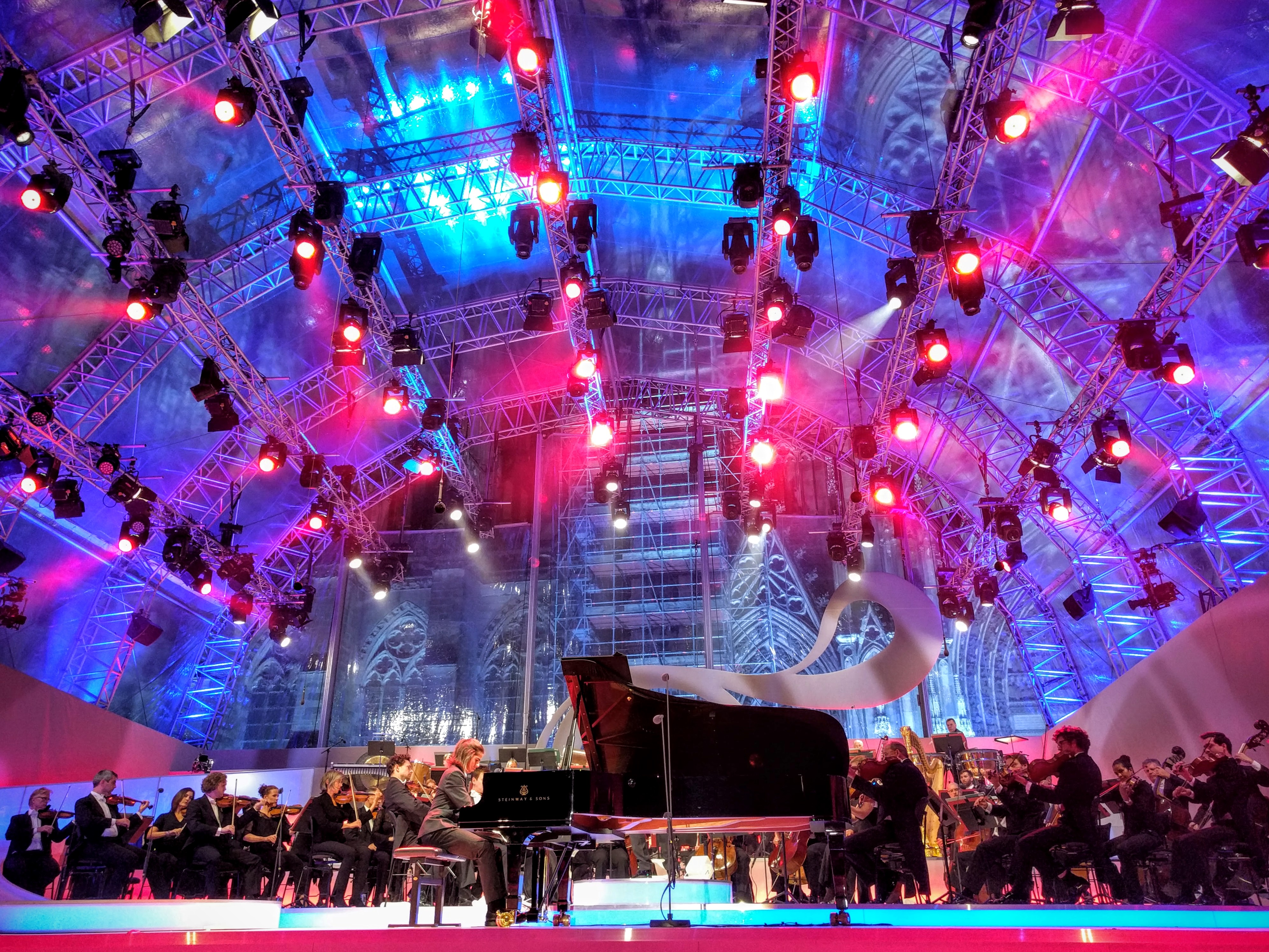 Rehearsal Eurovision Young Musicians 2016 in Colgne. Stageview while Eliot Nordqvist's performing