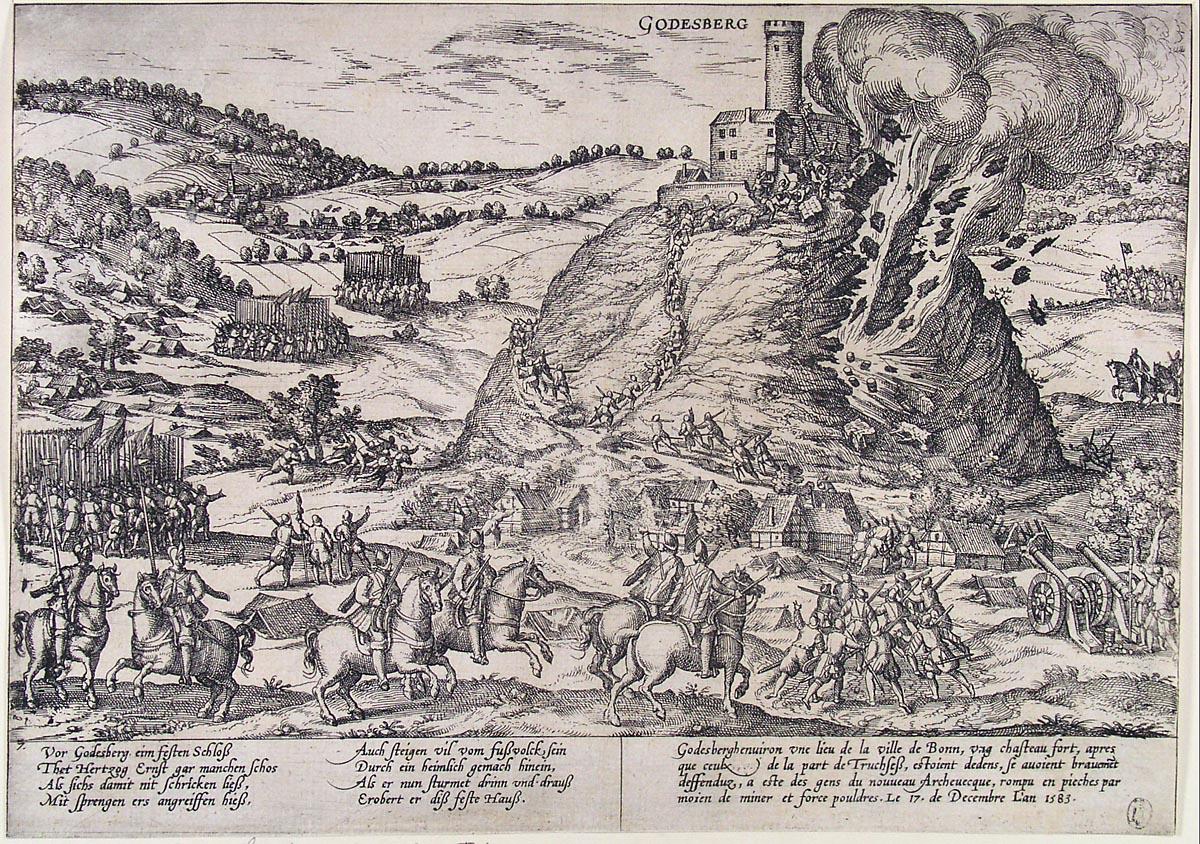 Capture of Godesberg in 1583. Etching. Rotterdam, Museum Boijmans Van Beuningen (inv.no. BdH 14487 (PK)).