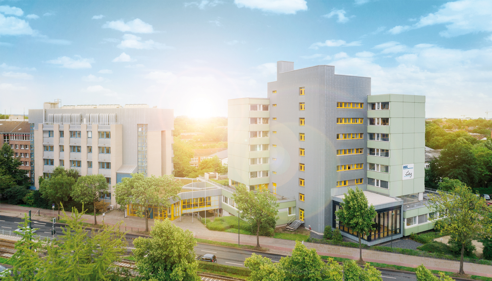Außenansicht des DDZ-Gebäudes