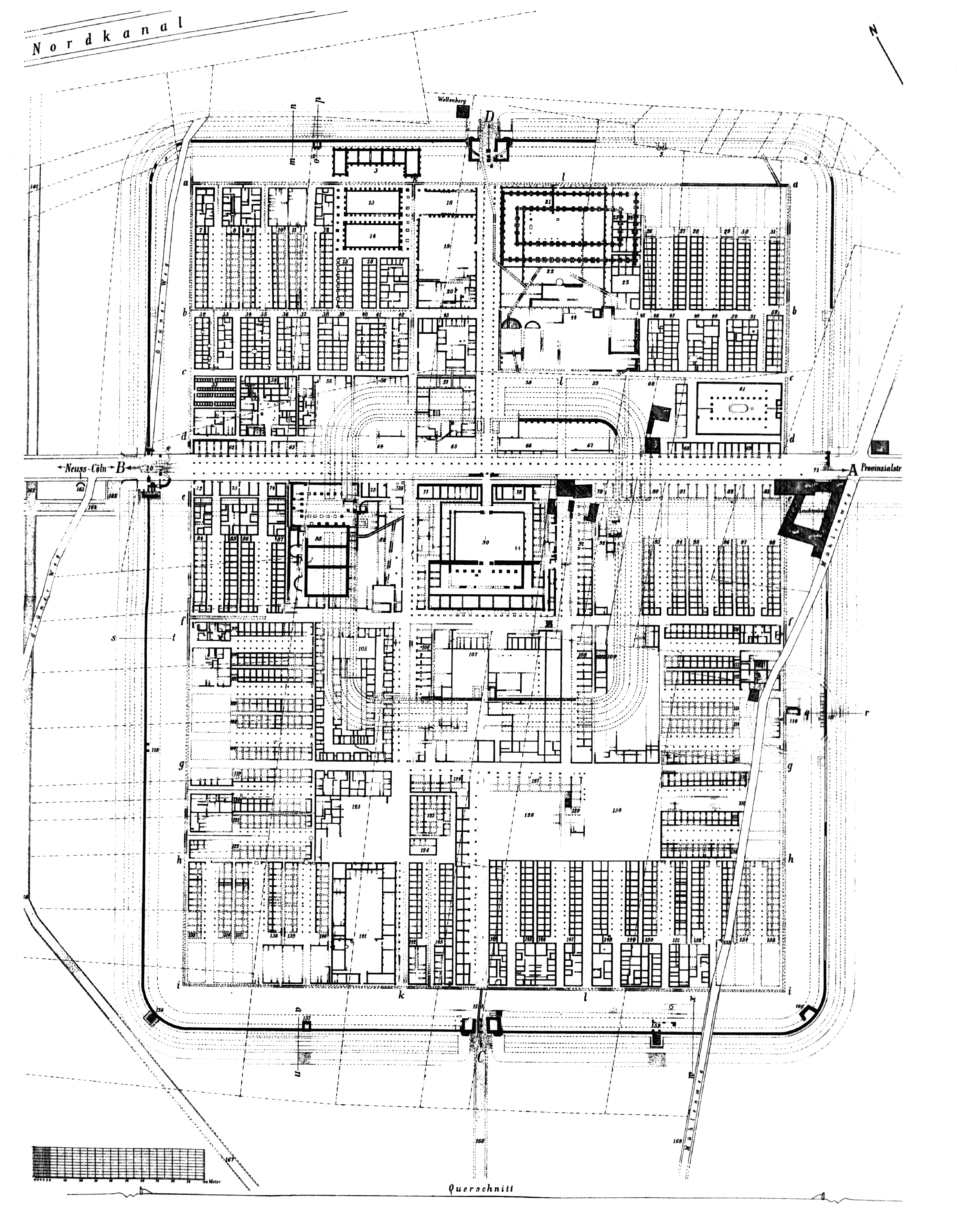 Grundriss des Legionslagers Novaesium – Grabungsbefunde des „Koenenlagers“ (1887-1900)