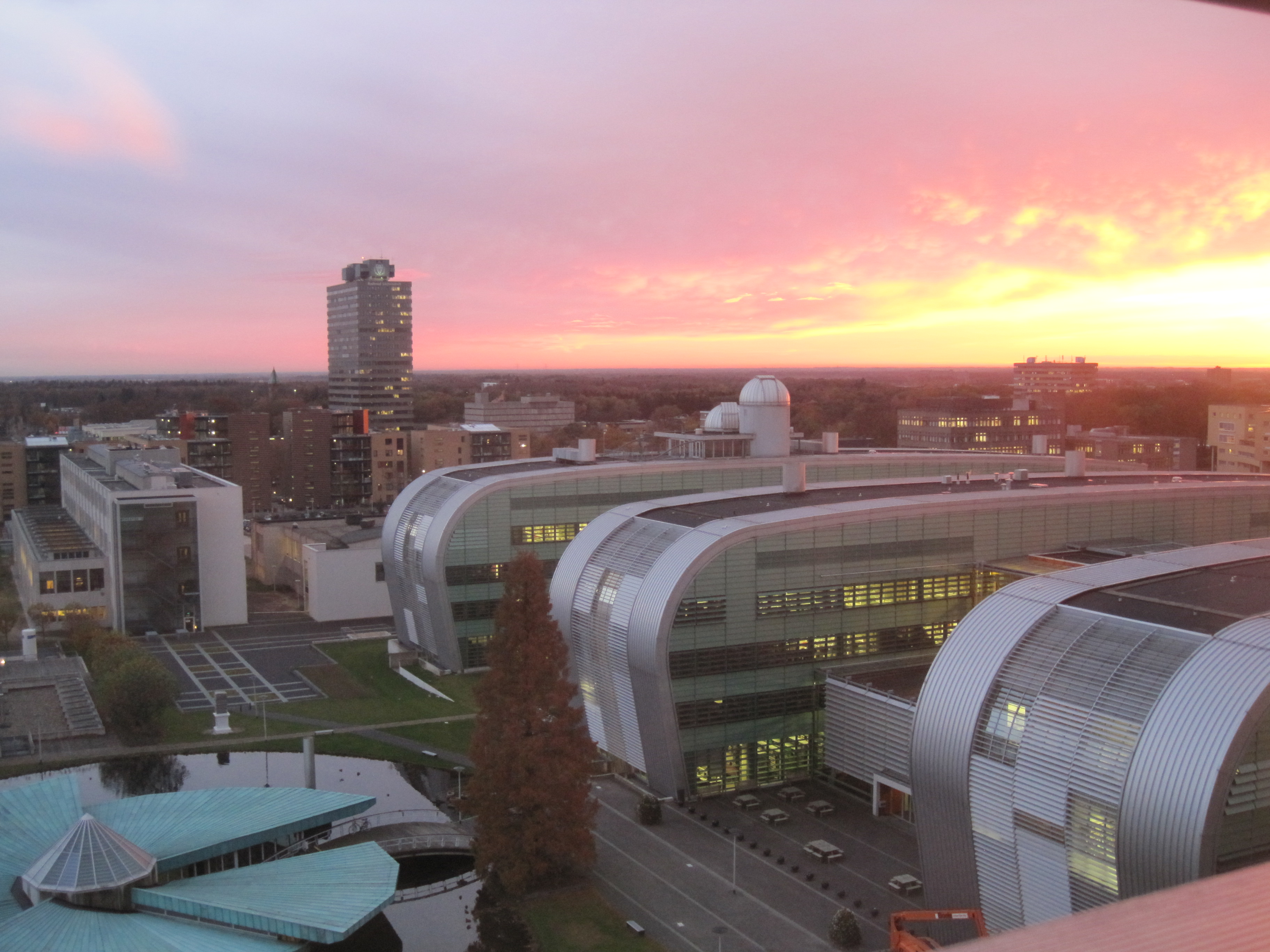 Radboud University Nijmegen science-park view from Mercator II building, Nijmegen, the Netherlands