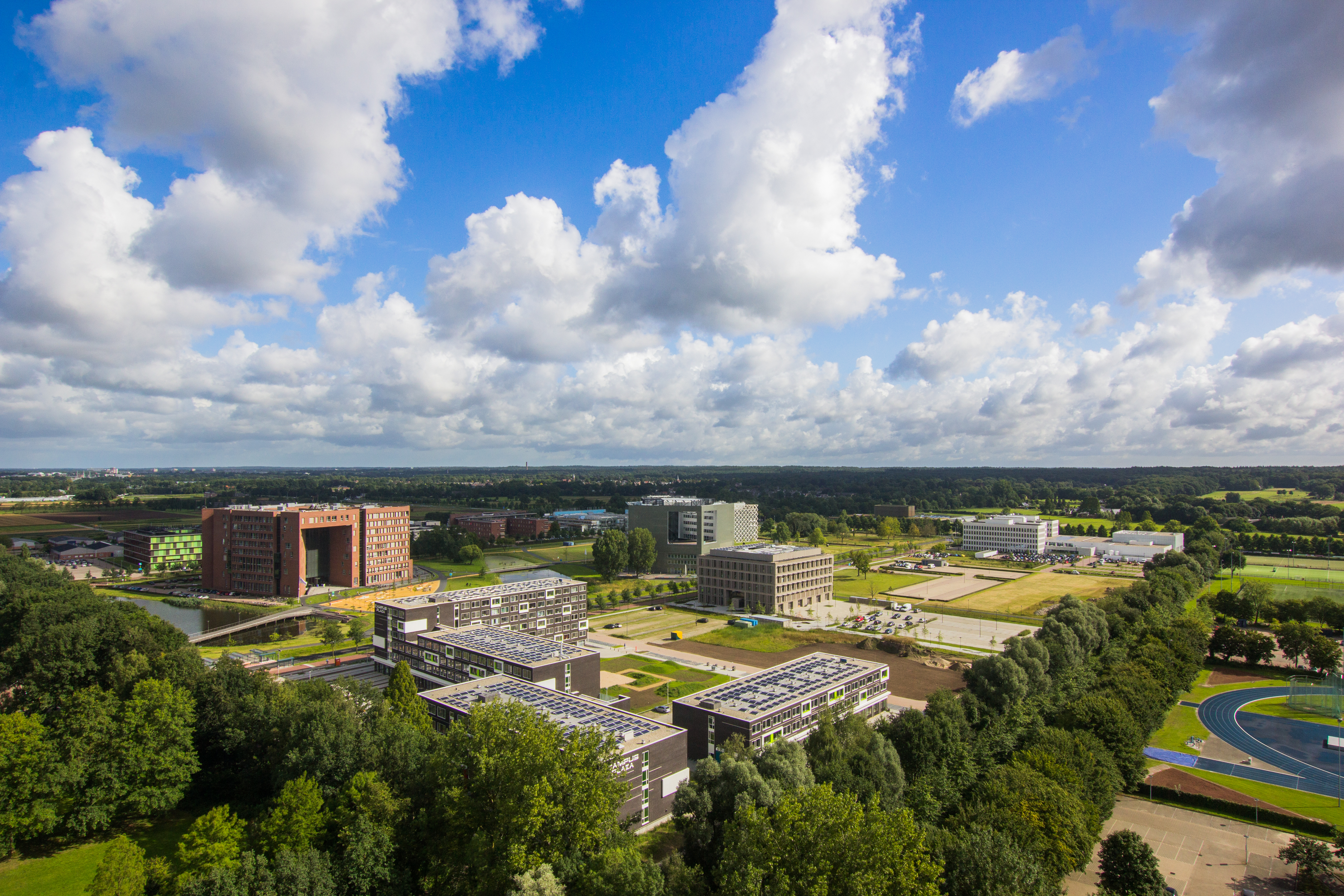 Panorama of the campus of Wageningen University &amp; Research
