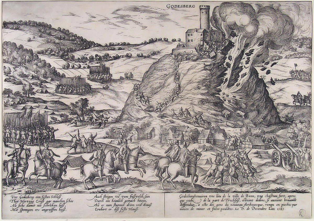Capture of Godesberg in 1583. Etching. Rotterdam, Museum Boijmans Van Beuningen (inv.no. BdH 14487 (PK)).