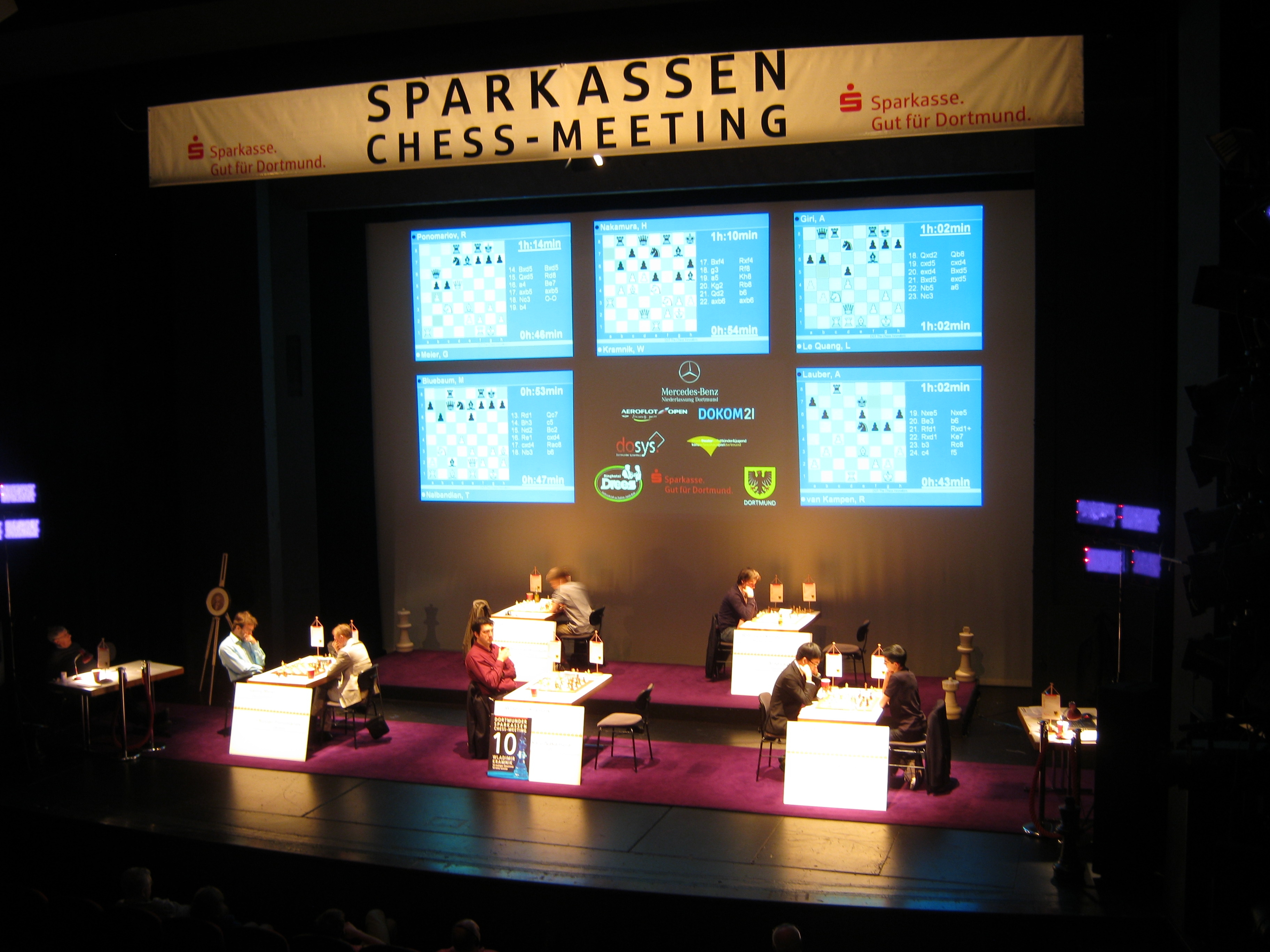 Chess Meetings Dortmund 2011, stage view