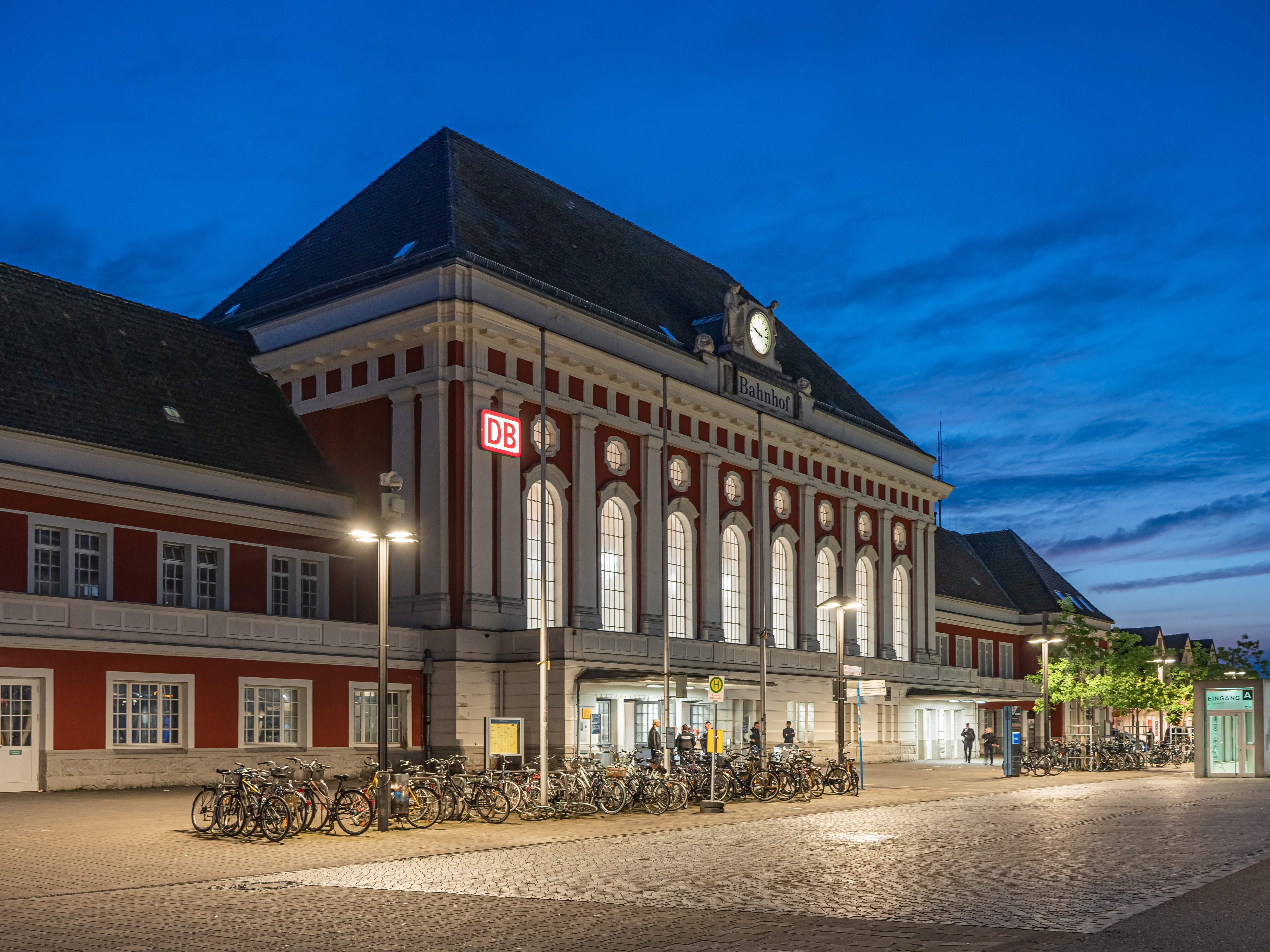 Train station in Hamm, North Rhine-Westphalia, Germany