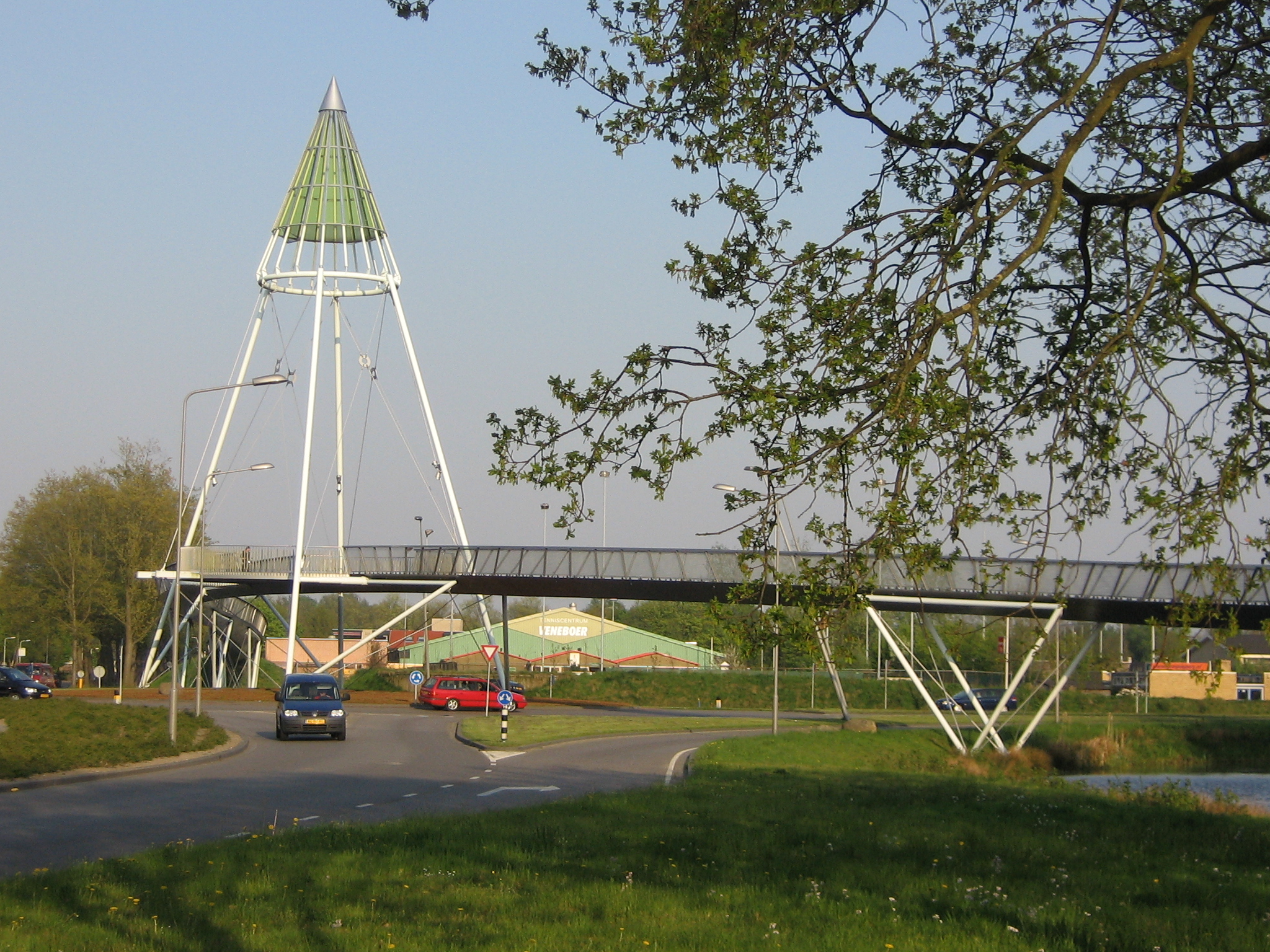 Fietsbrug De Slinger in Drachten