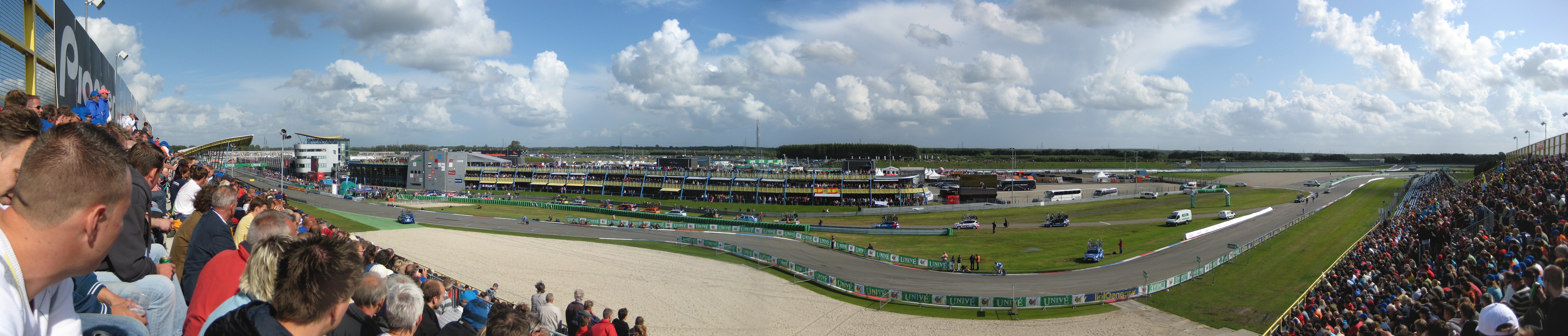 Beeld van de proloog van de Ronde van Spanje 2009 op het TT-Circuit van Assen.