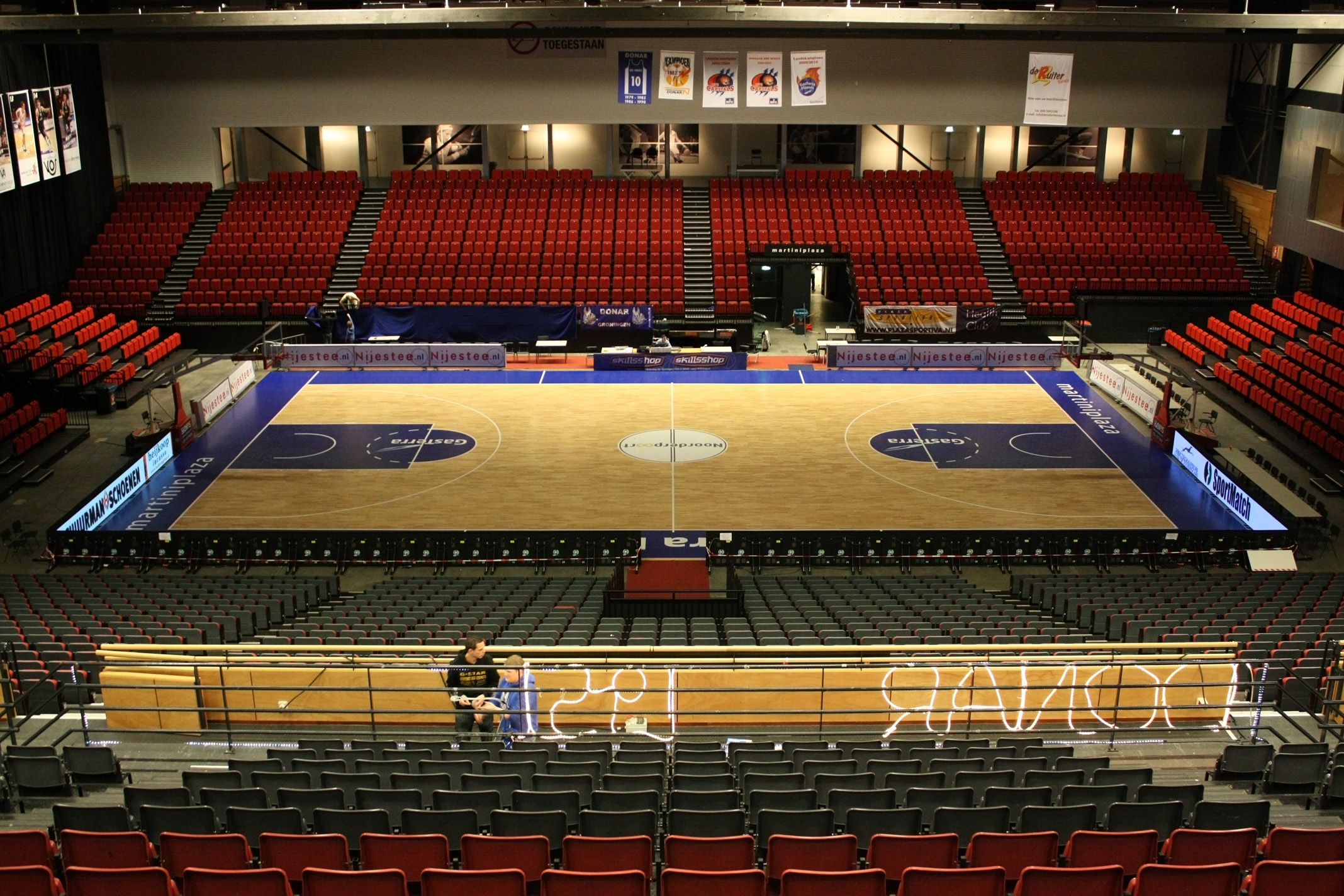 The basketball arena in Martiniplaza, Groningen, The Netherlands