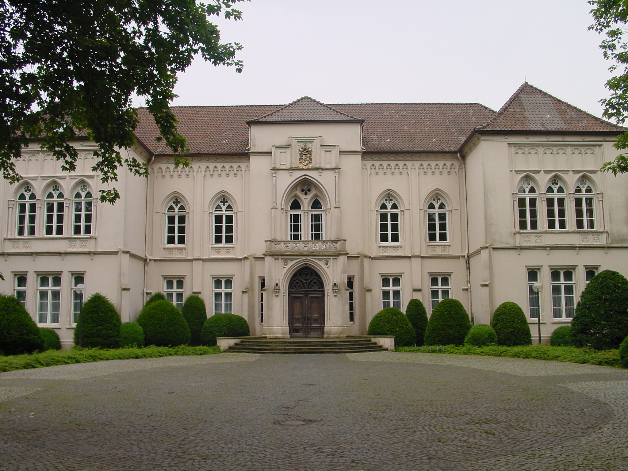Die Evenburg in Leer, Ostfriesland, Stadtteil Loga.