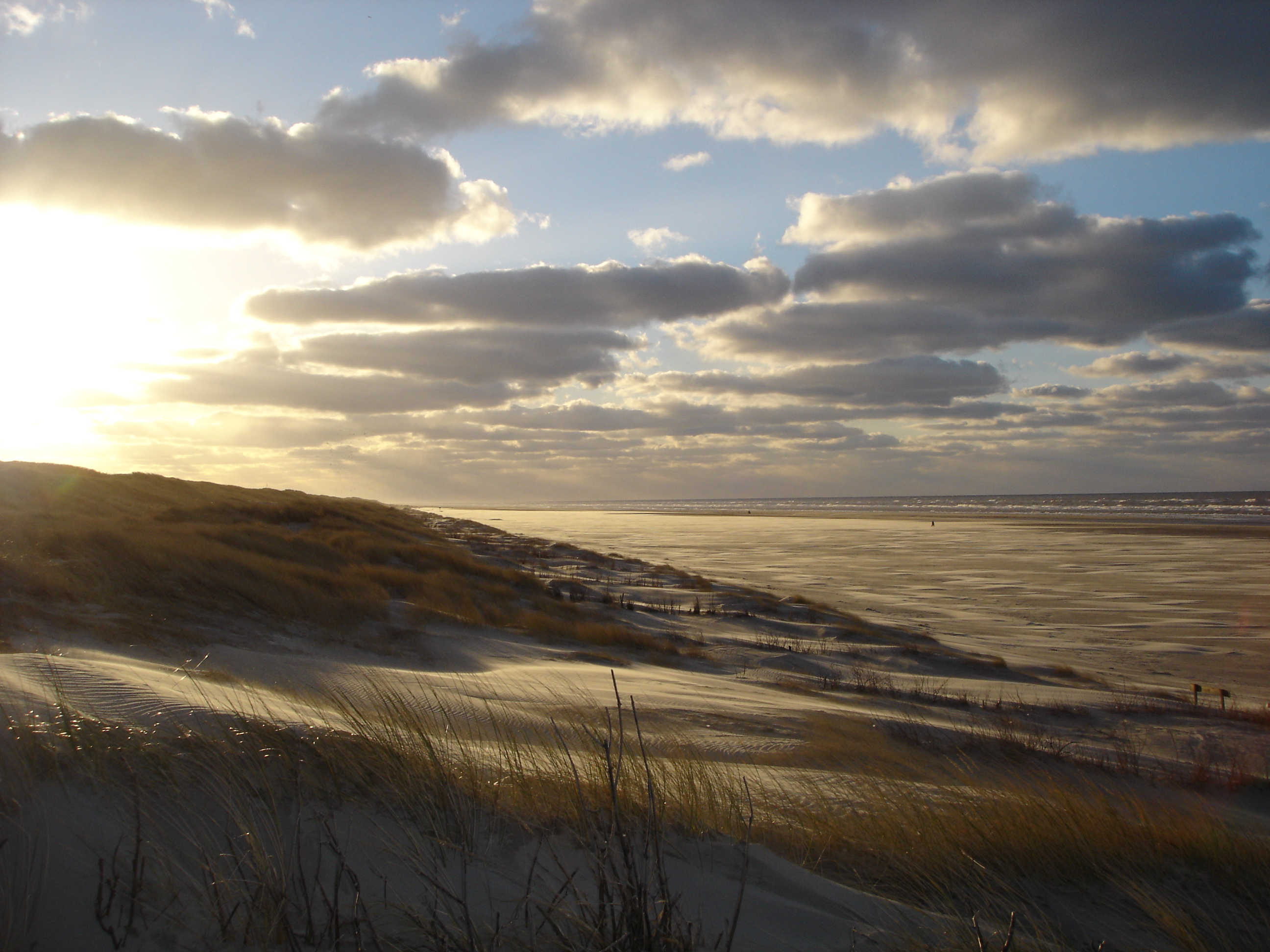 Beach on Juist, Germany in exceptional light.