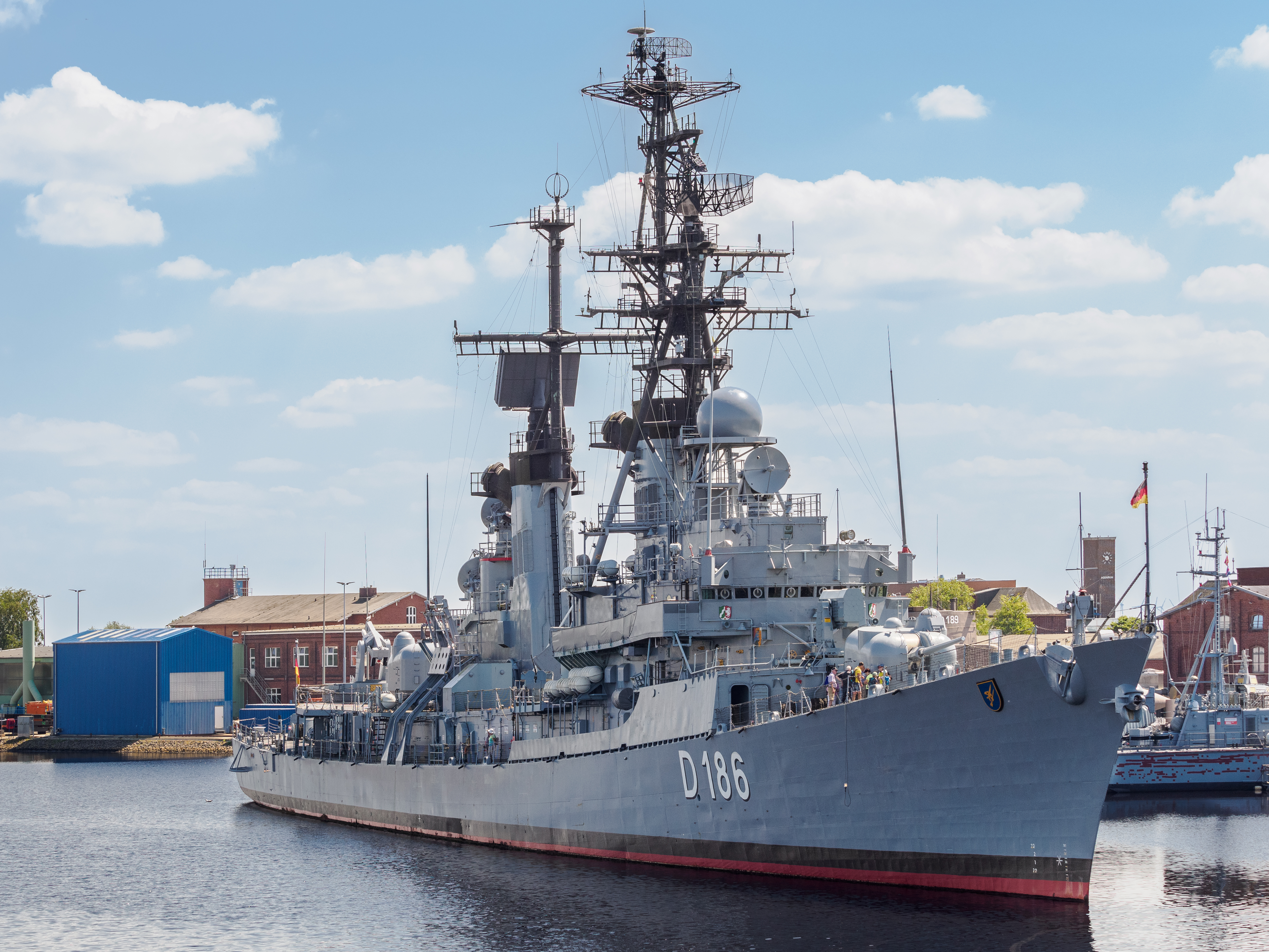 Destroyer D186 "Mölders" at German Navy Museum in Wilhelmshaven