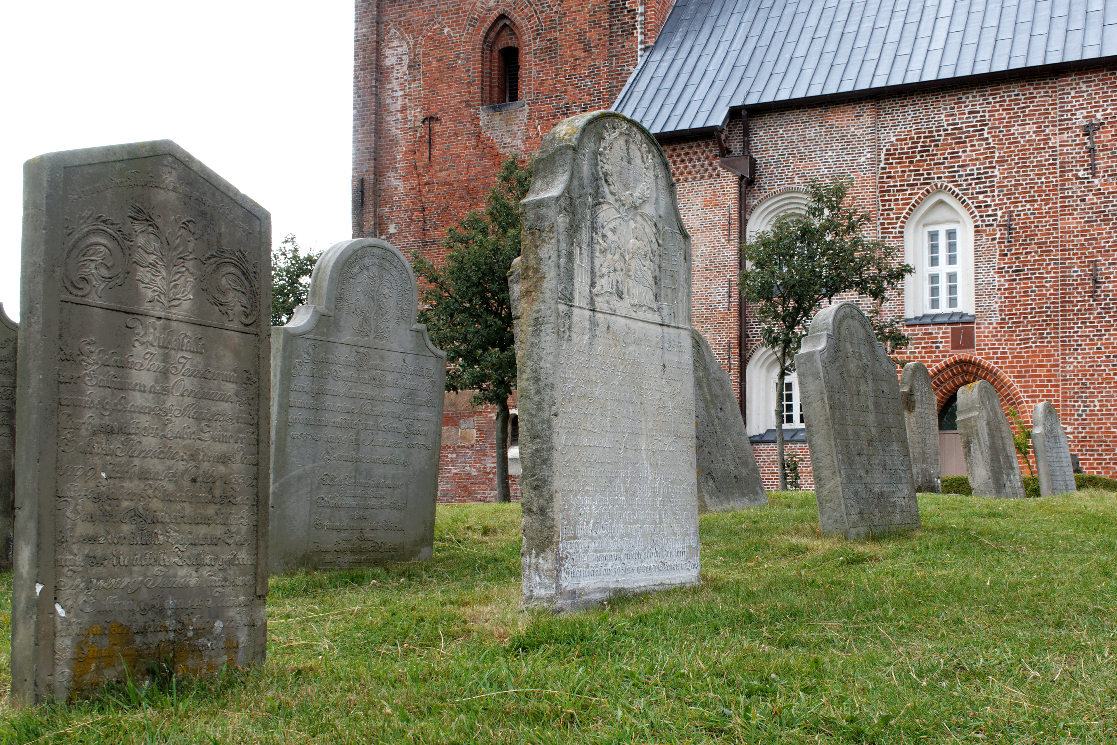 Friedhof der Kirche St. Johannis in Nieblum, Insel Föhr.