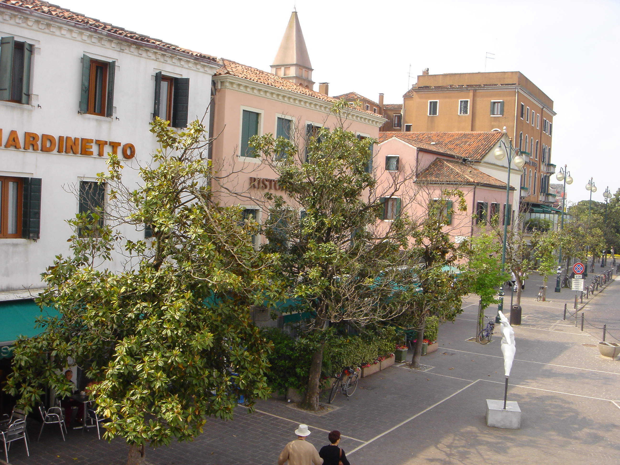 A view of Piazzale S.M. Elisabetta, on the Island of Lido in Venice, Italy. Picture taken by Diann Corbett, May 15, 2008.