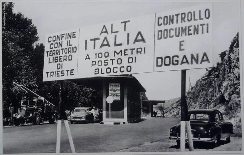 Border between the Free Territory of Trieste and Italy.