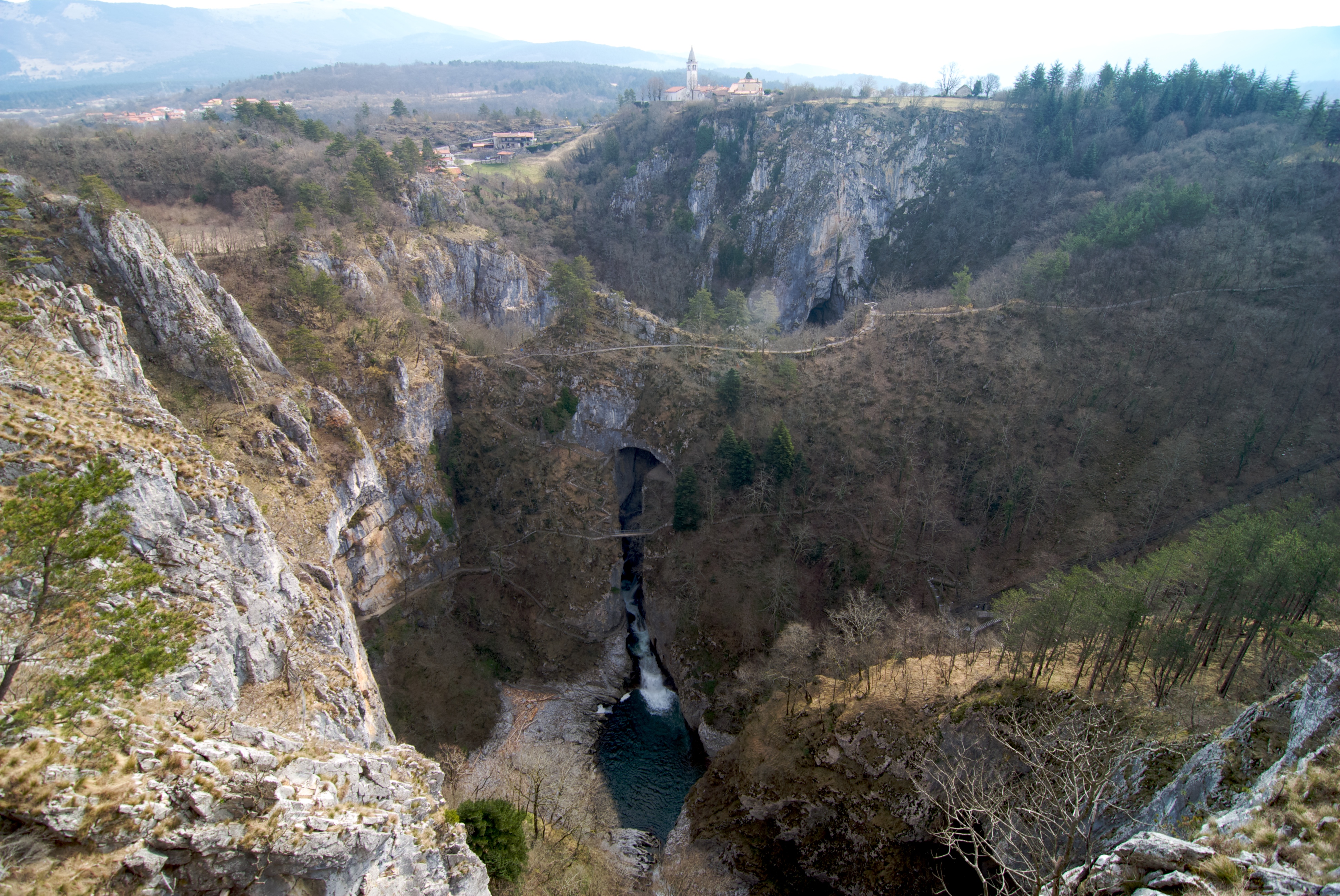 Also known as Škocjanske Jame, reccognised as one of the most important caves in the world and listed by UNESCO since 1986.