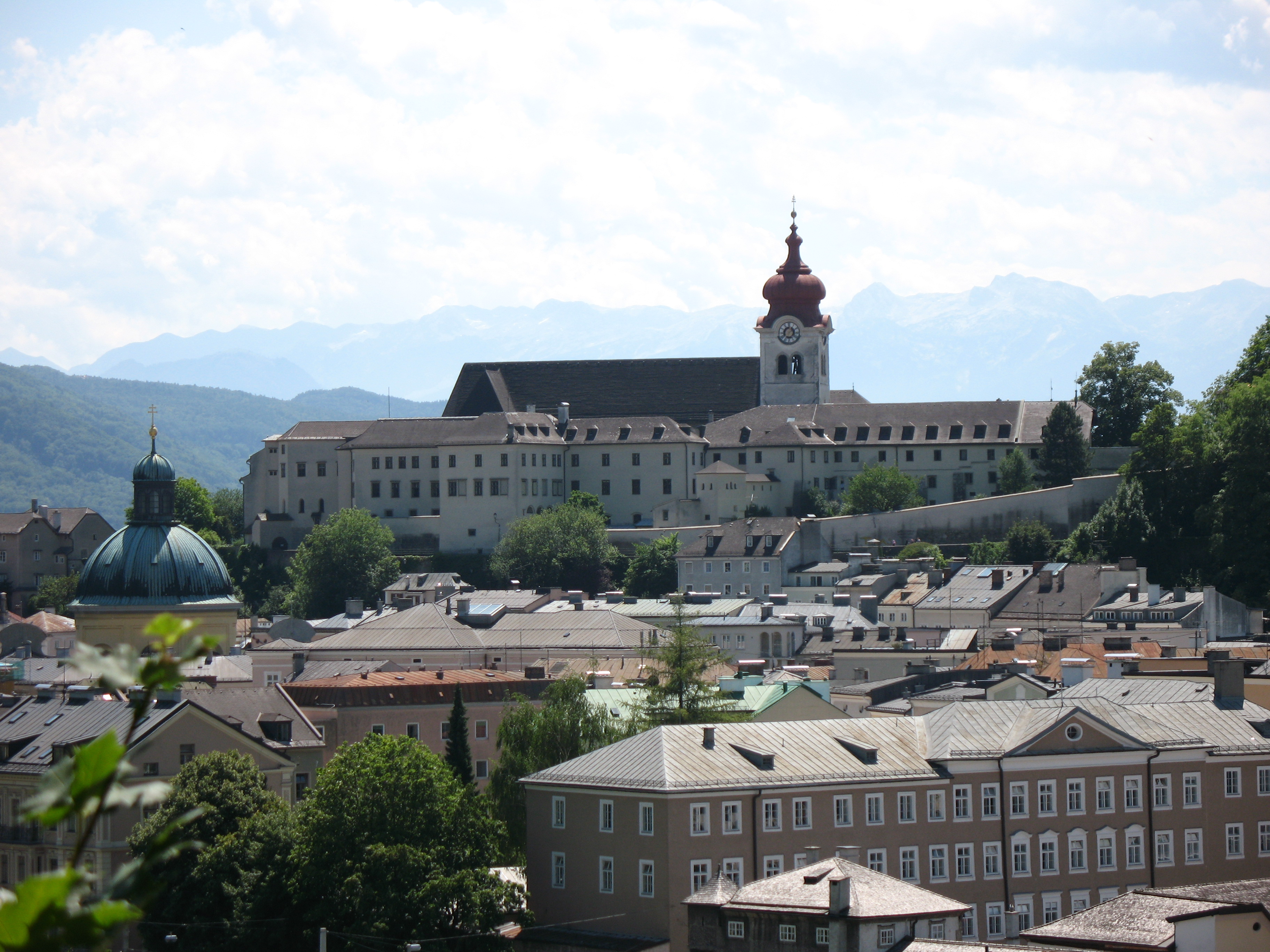 Nonnberg Abbey viewed from Kapuziner Hill, Salzburg, Austria
