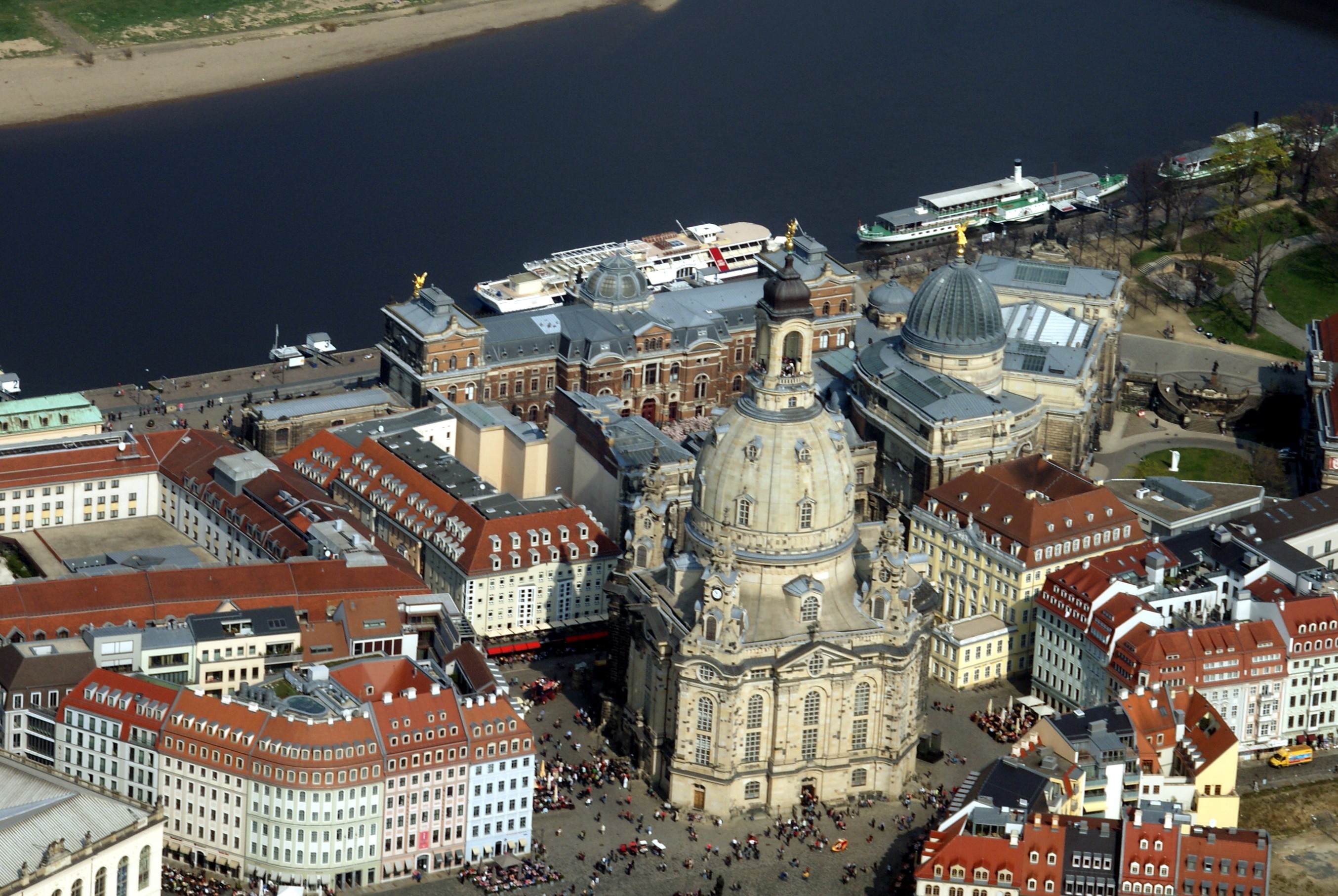 Aerial Image: Dresden Frauenkirche from Southwest