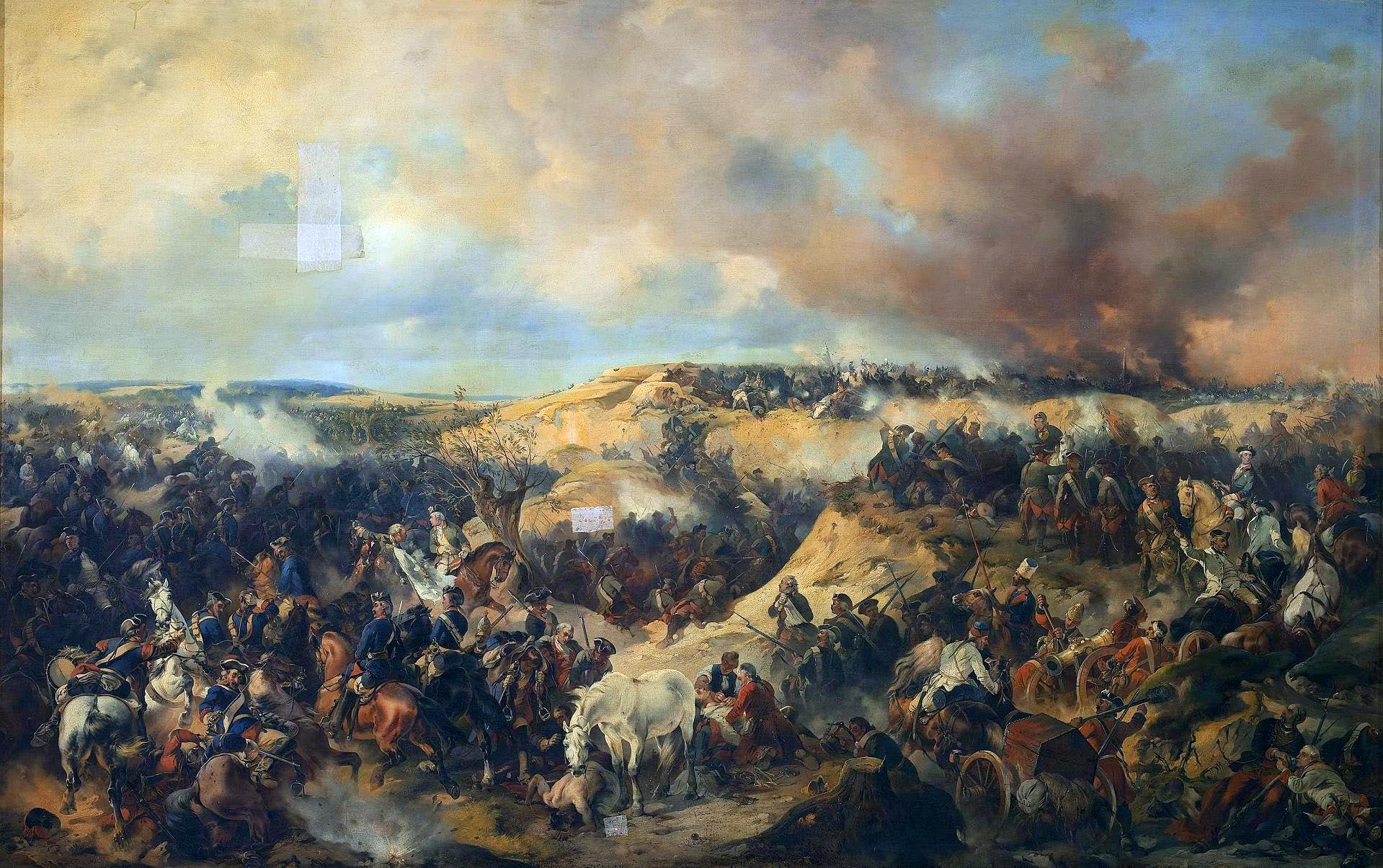 Alexander von Kotzebue - Battle of Kunersdorf on 1 August 1759.jpg