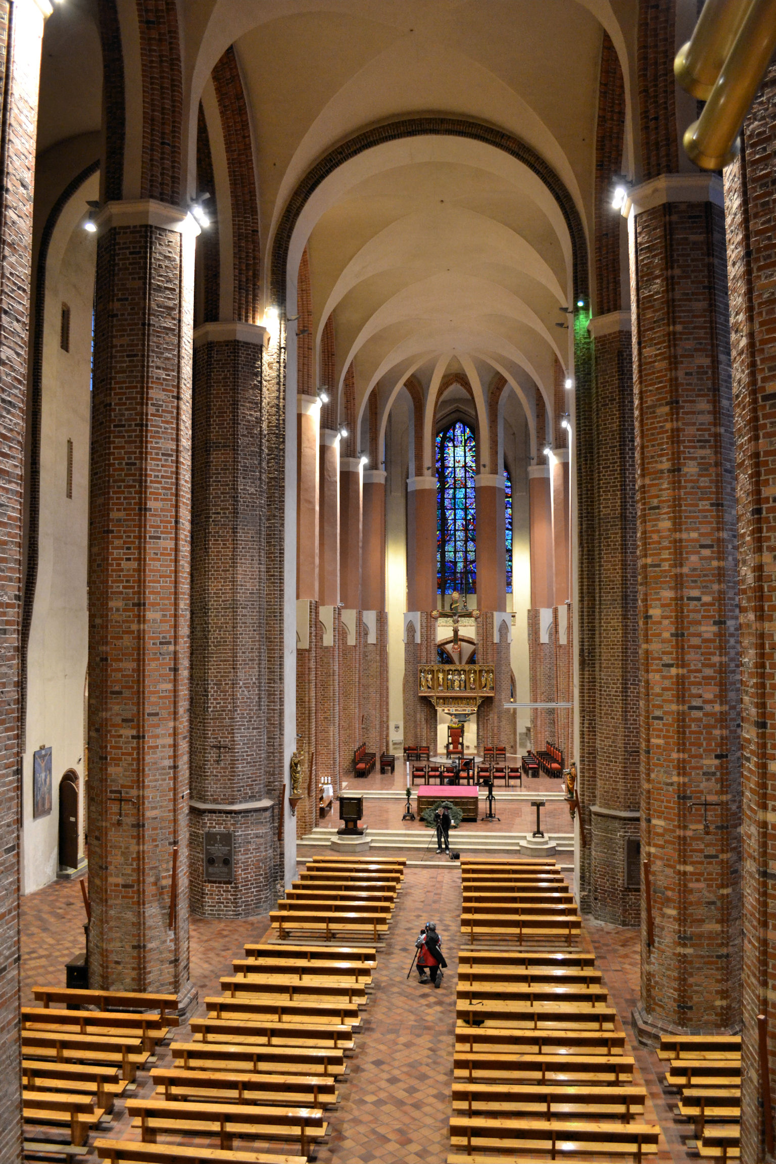 Interior in the St. James of Szczecin Cathedral