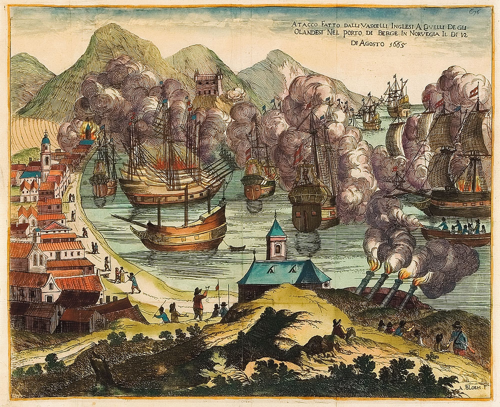 The attack on the Norwegian port of Bergen on Tuesday August 12th, 1665.