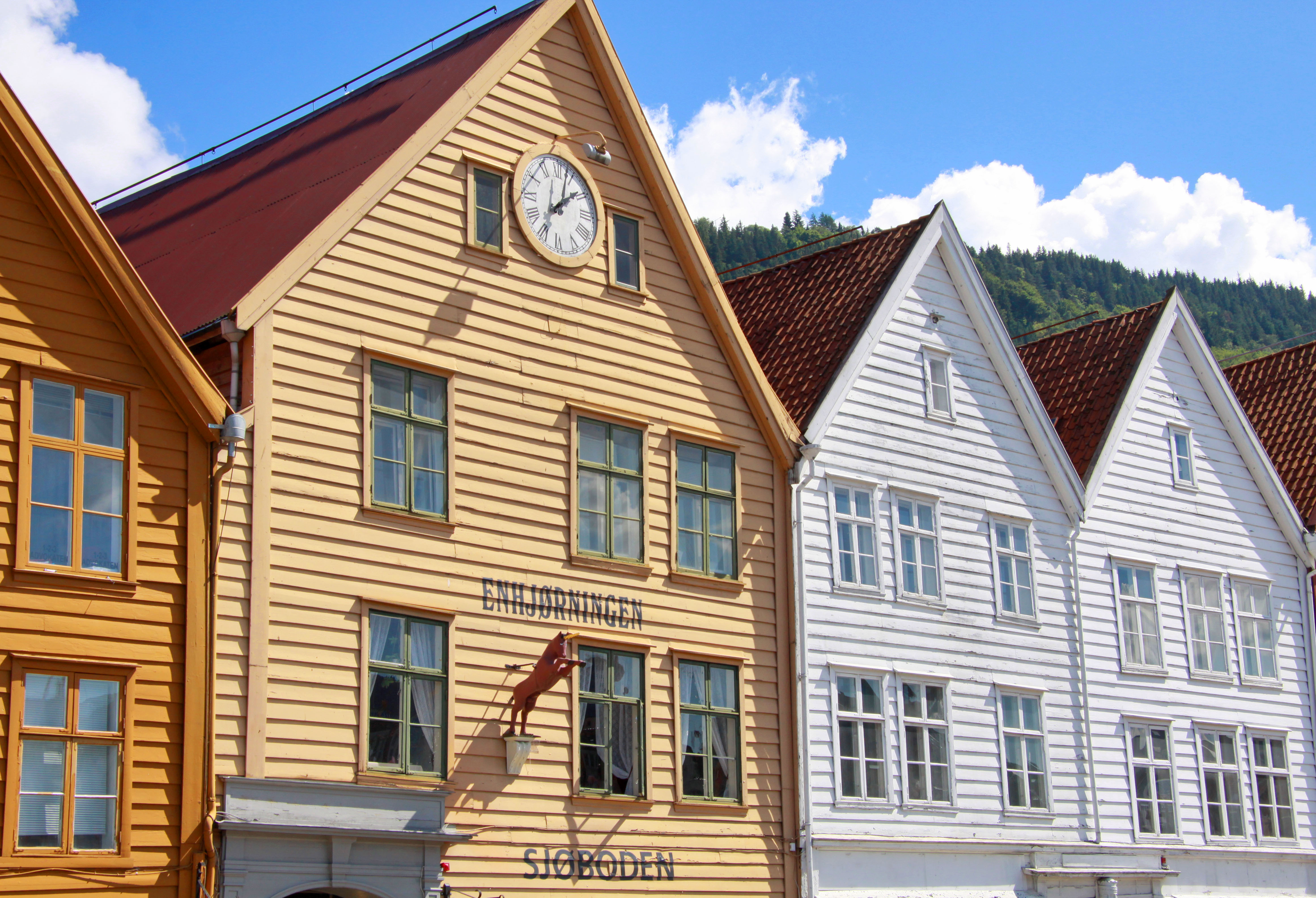 Enhjørningsgården, Bryggen i Bergen