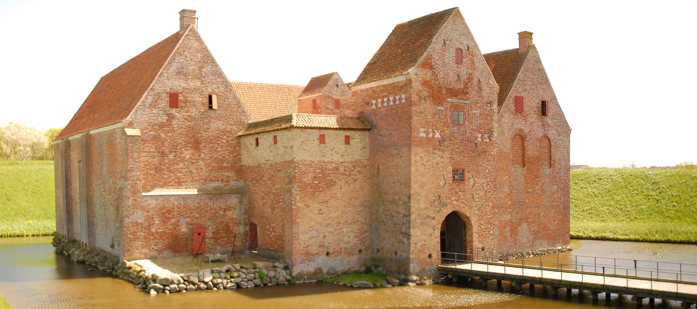 Burg Spøttrup, Ansicht vom Wall