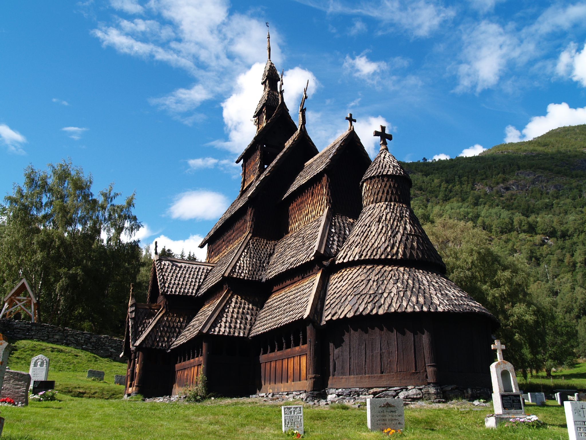 Built just before 1150, and dedicated to the Apostle St. Andrew. It is one of the best preserved stave churches and it has not been added or rebuilt since it was new.