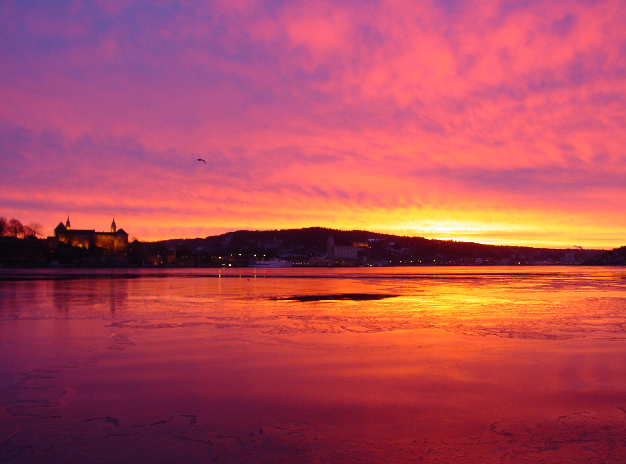 Akershus Fortress during a January morning sunrise (9AM-ish)