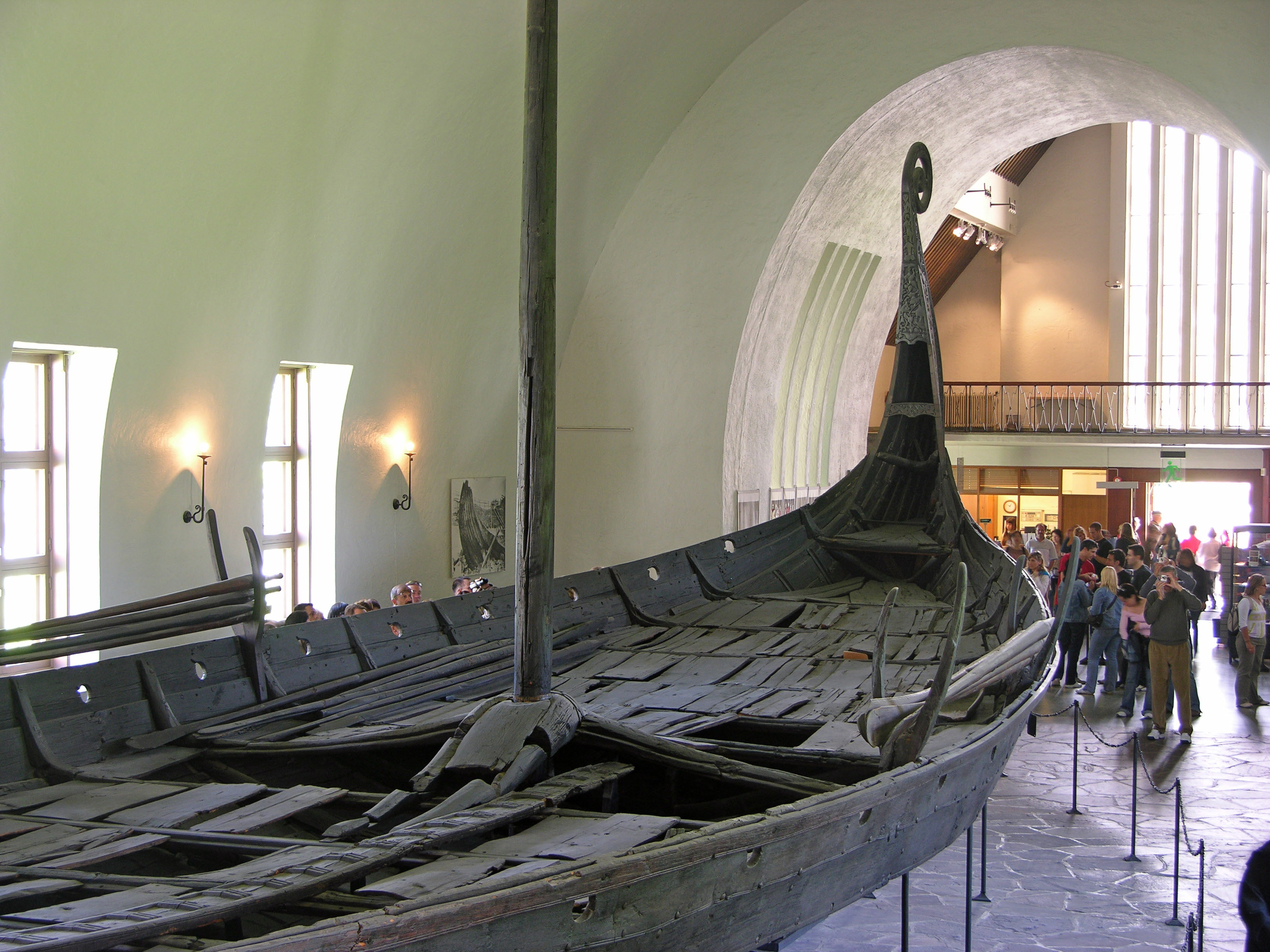 Viking longboat in Museum in Oslo, Norway.