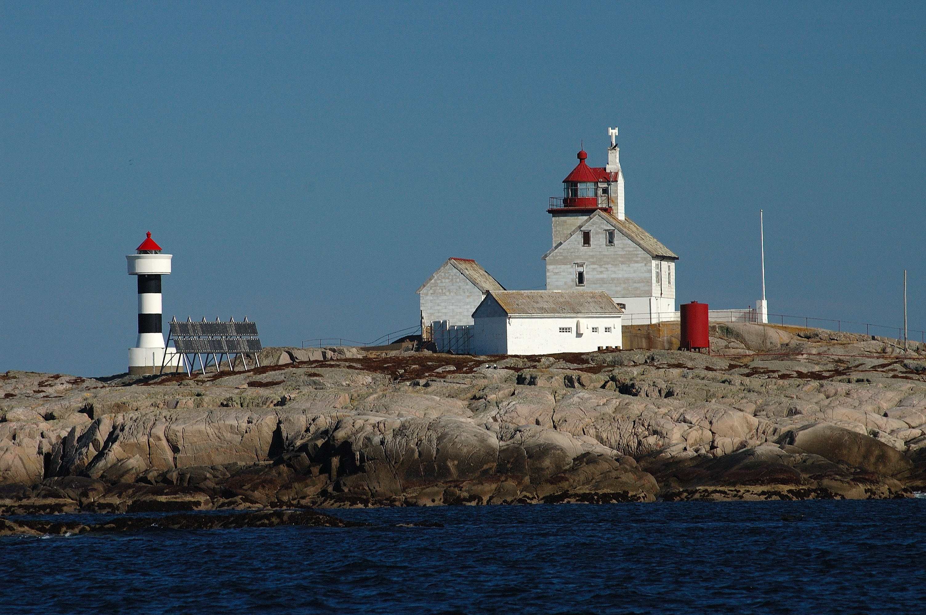 Finnværet lighthouse seen from south.