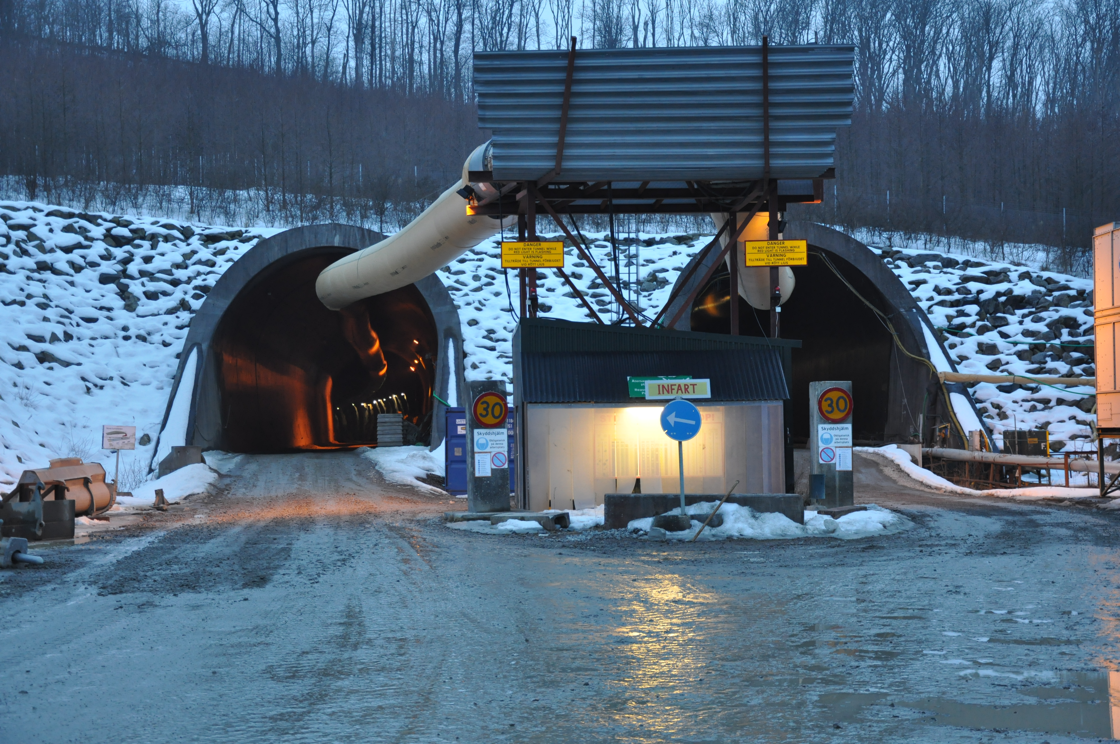The northern opening of the Hallandsås tunnels