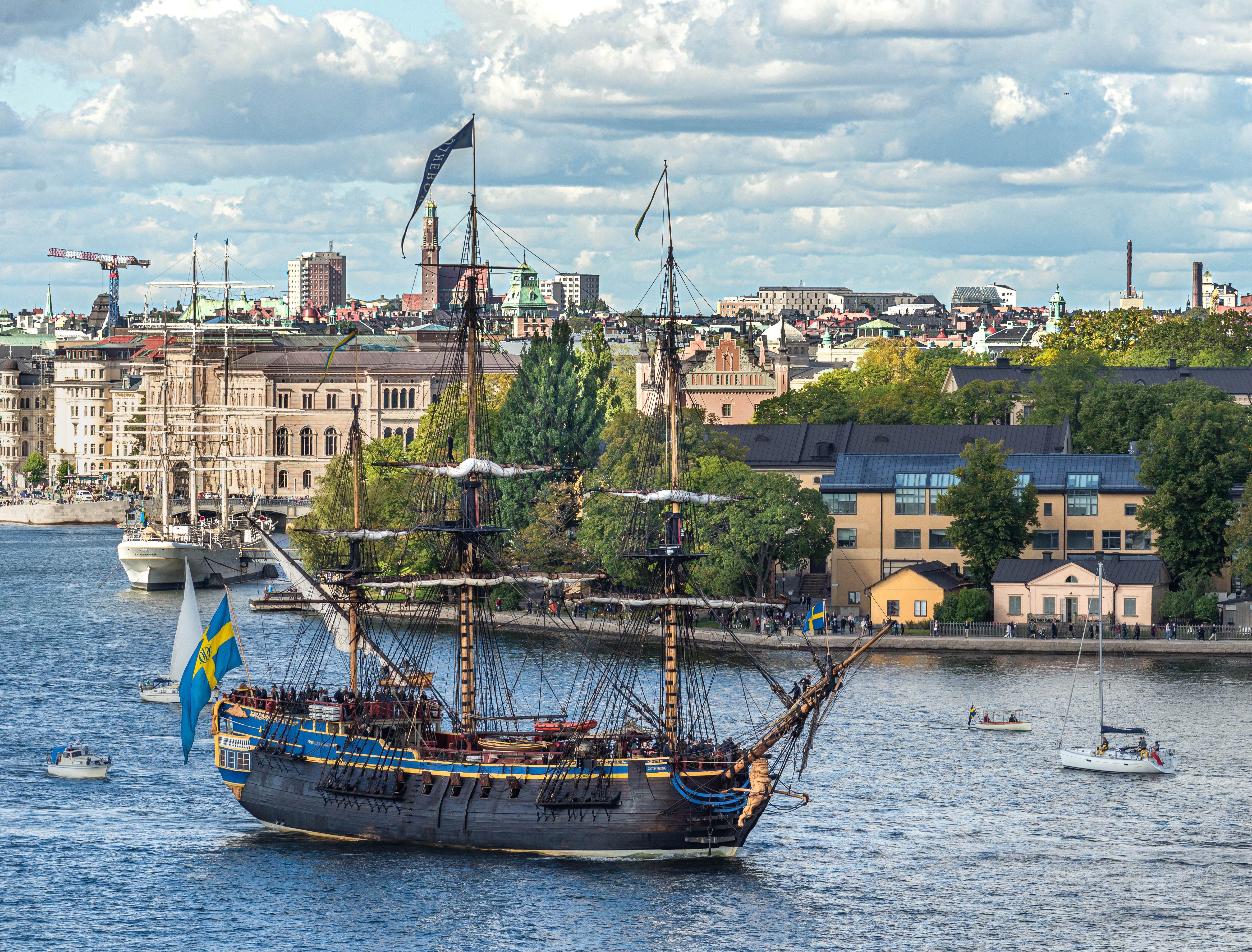 Götheborg (ship) leaves Stockholm on September 4, 2021.