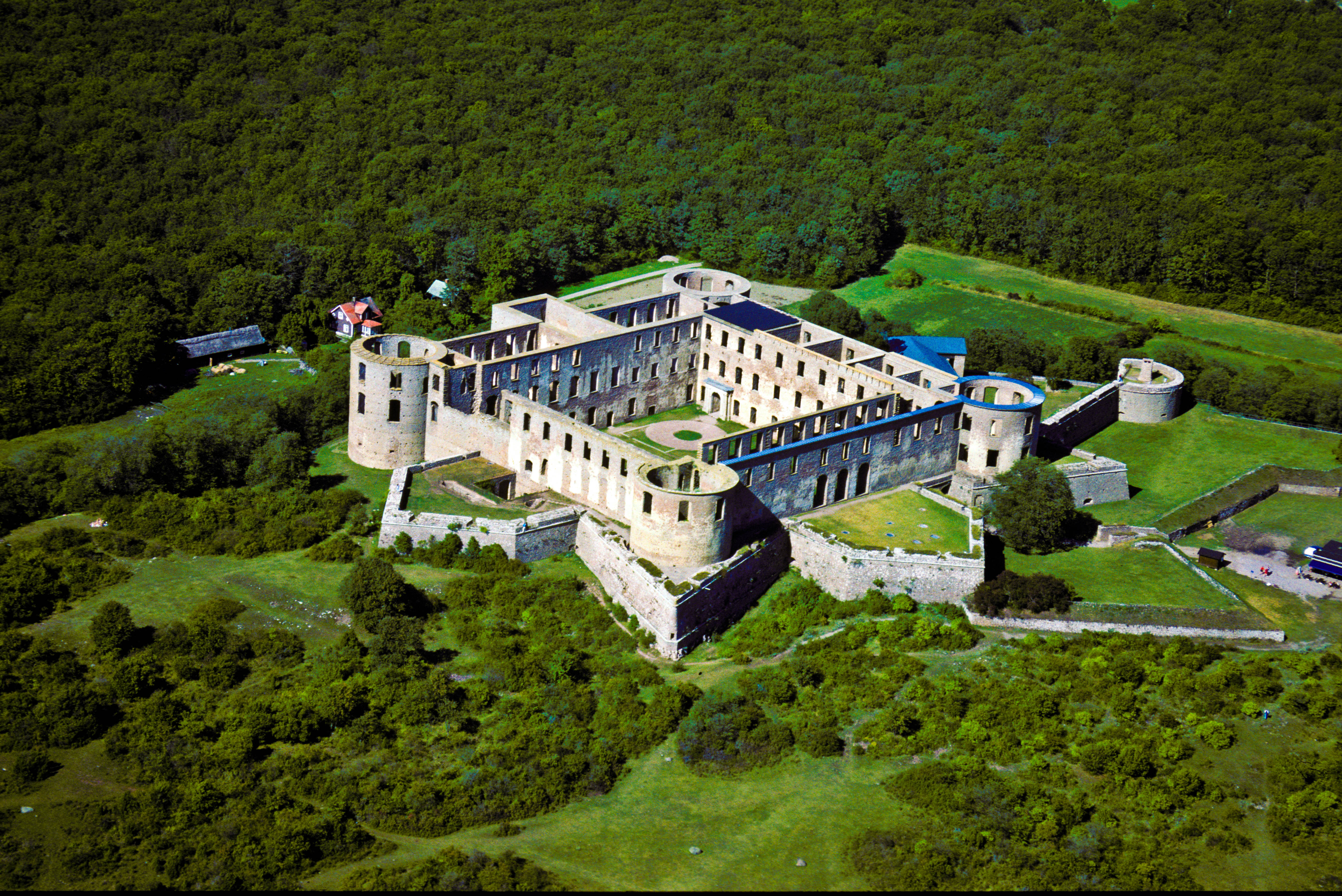 The ruined castle of Borgholm