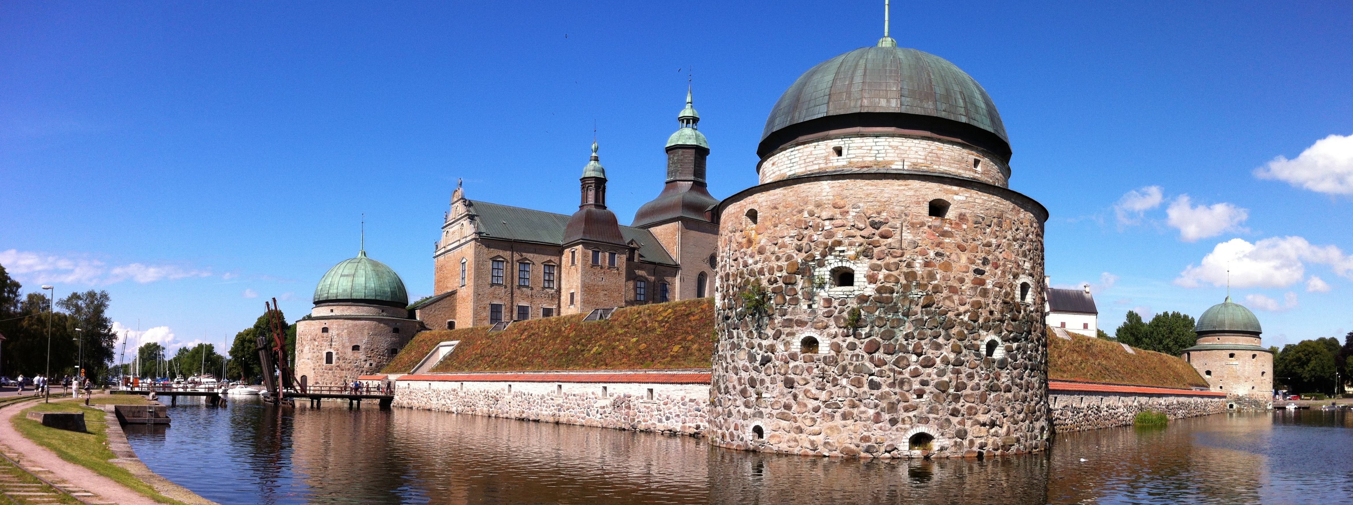 Vadstena Castle in Östergötland at lake Vättern