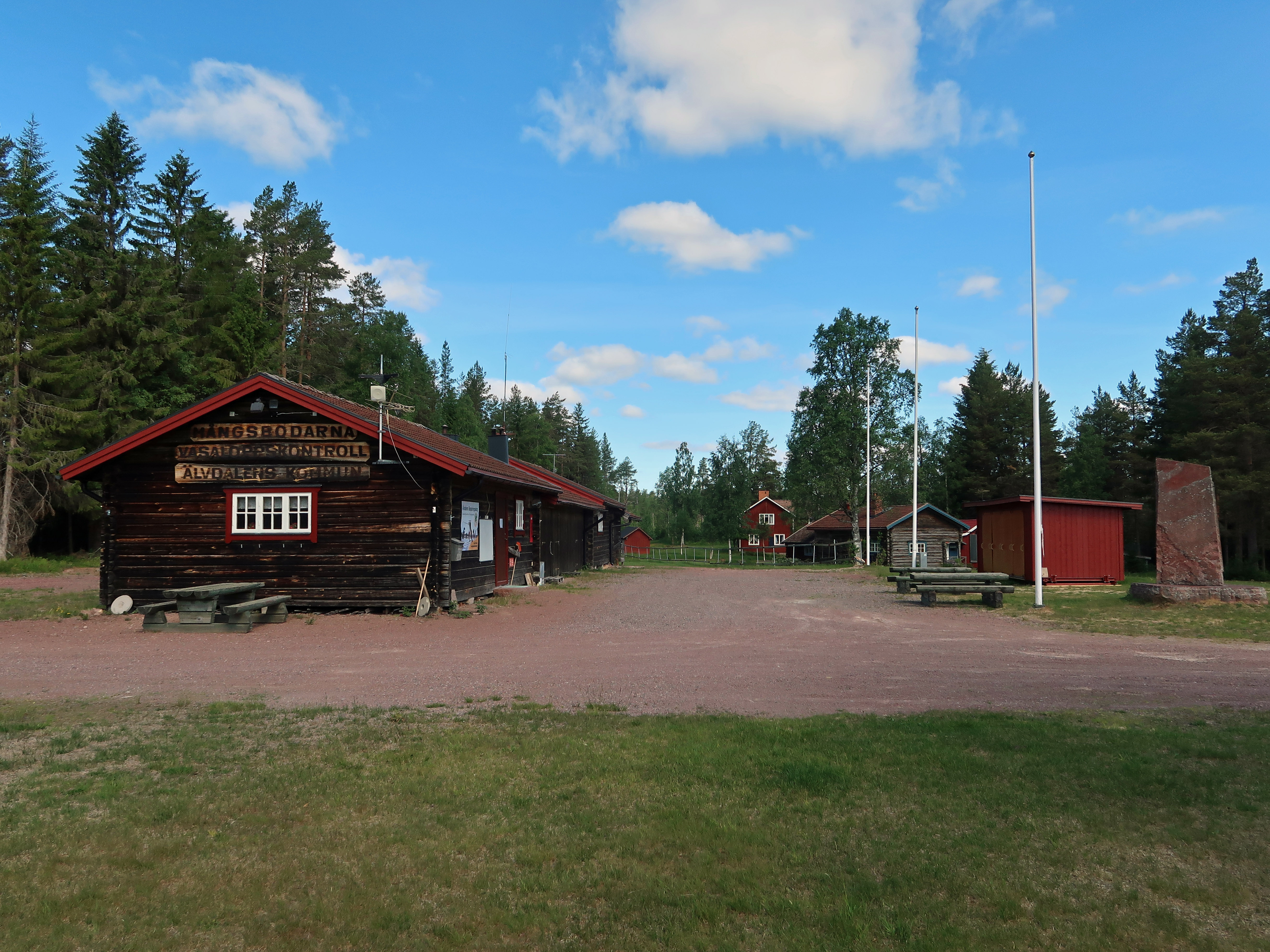 The Vasaloppet station in Mångsbodarna (summer)